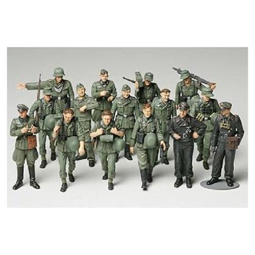 TAMIYA 1/48 Soldados Alemanes WWII Modelo Plástico 15 Figuras