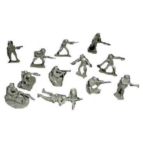 Soldados de Juguete Clásicos Infantería Alemana WWII 12 Figuras