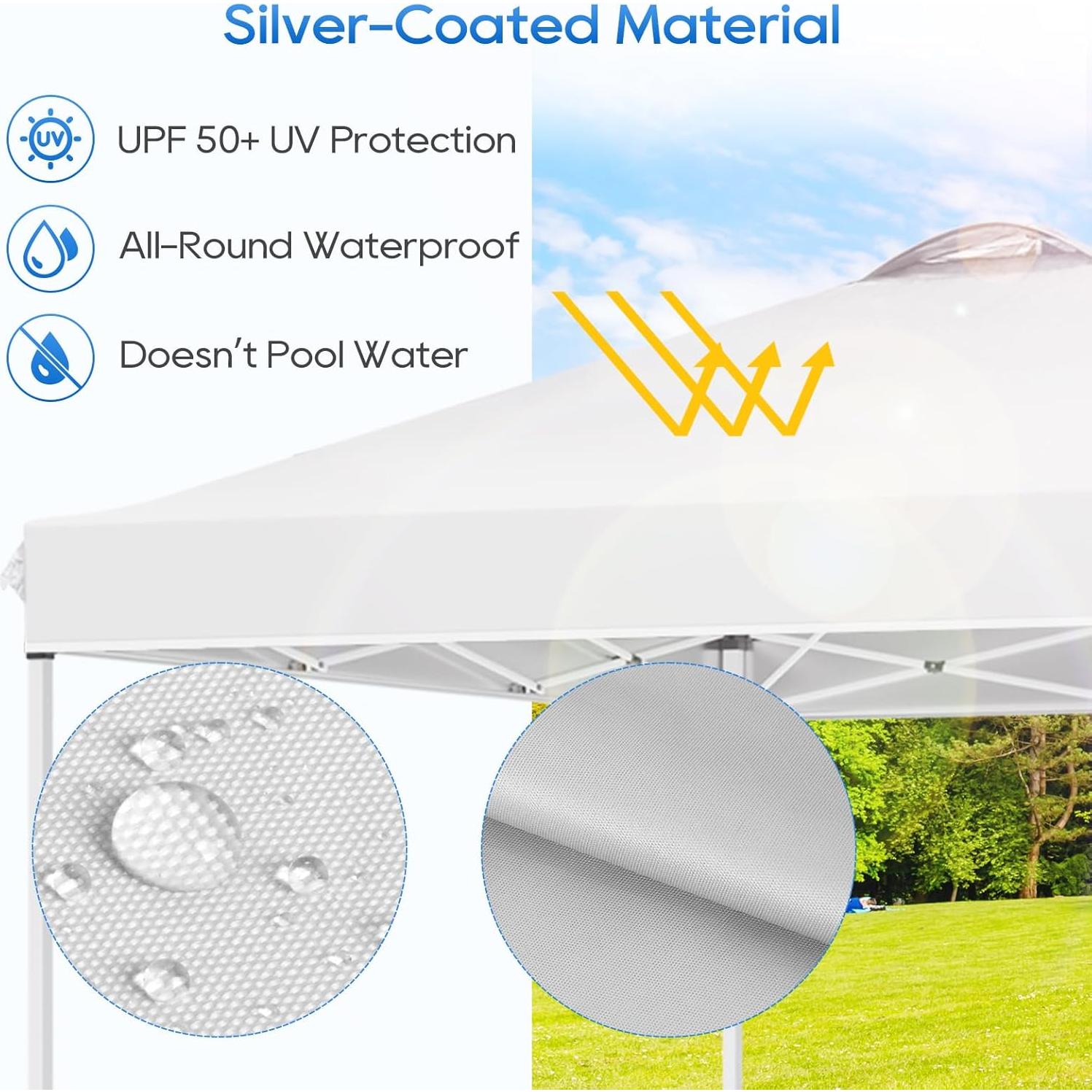 Carpa Plegable LuckIn 3x3m Resistente UV 50+ para Eventos