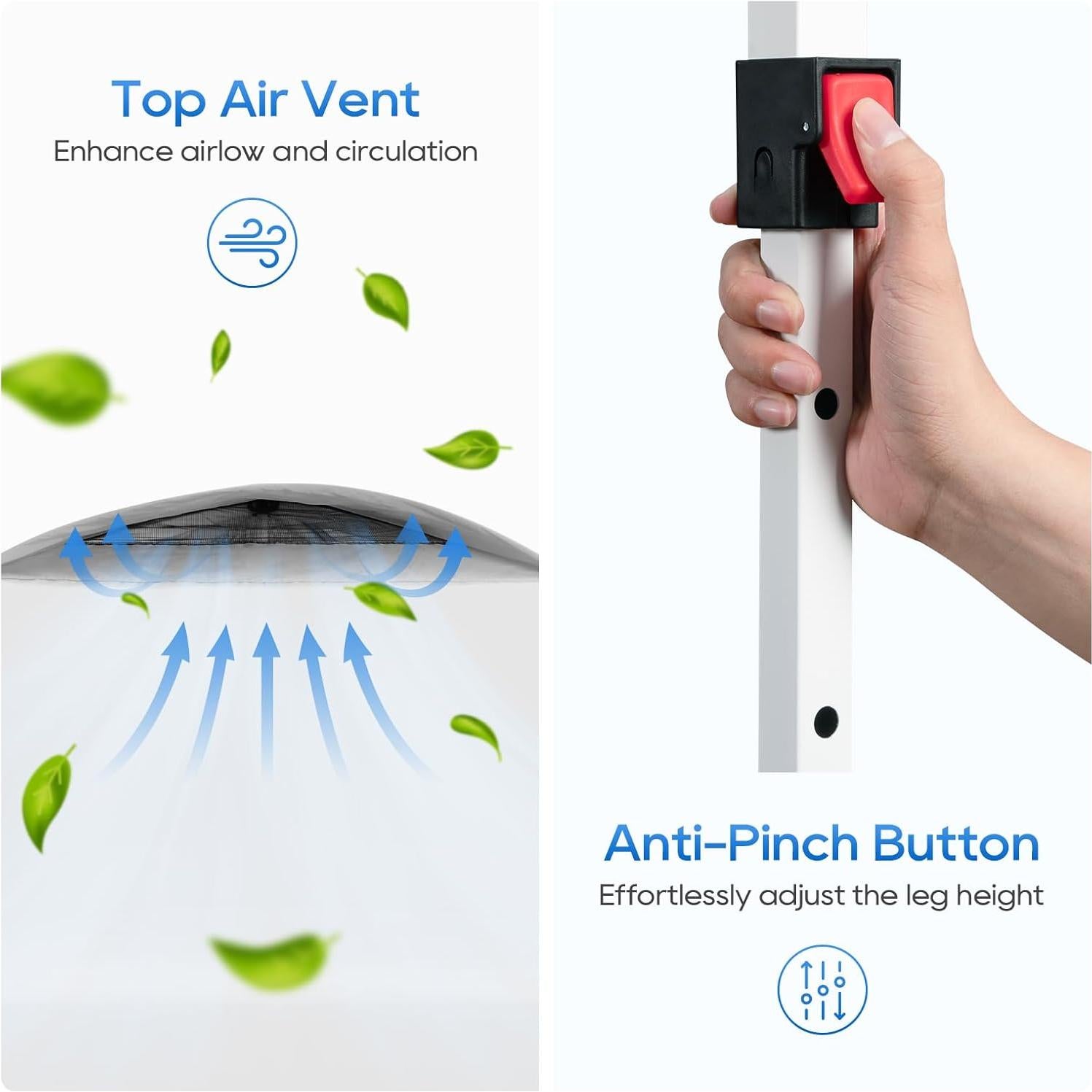 Carpa Plegable LuckIn 3x3m Resistente UV 50+ para Eventos