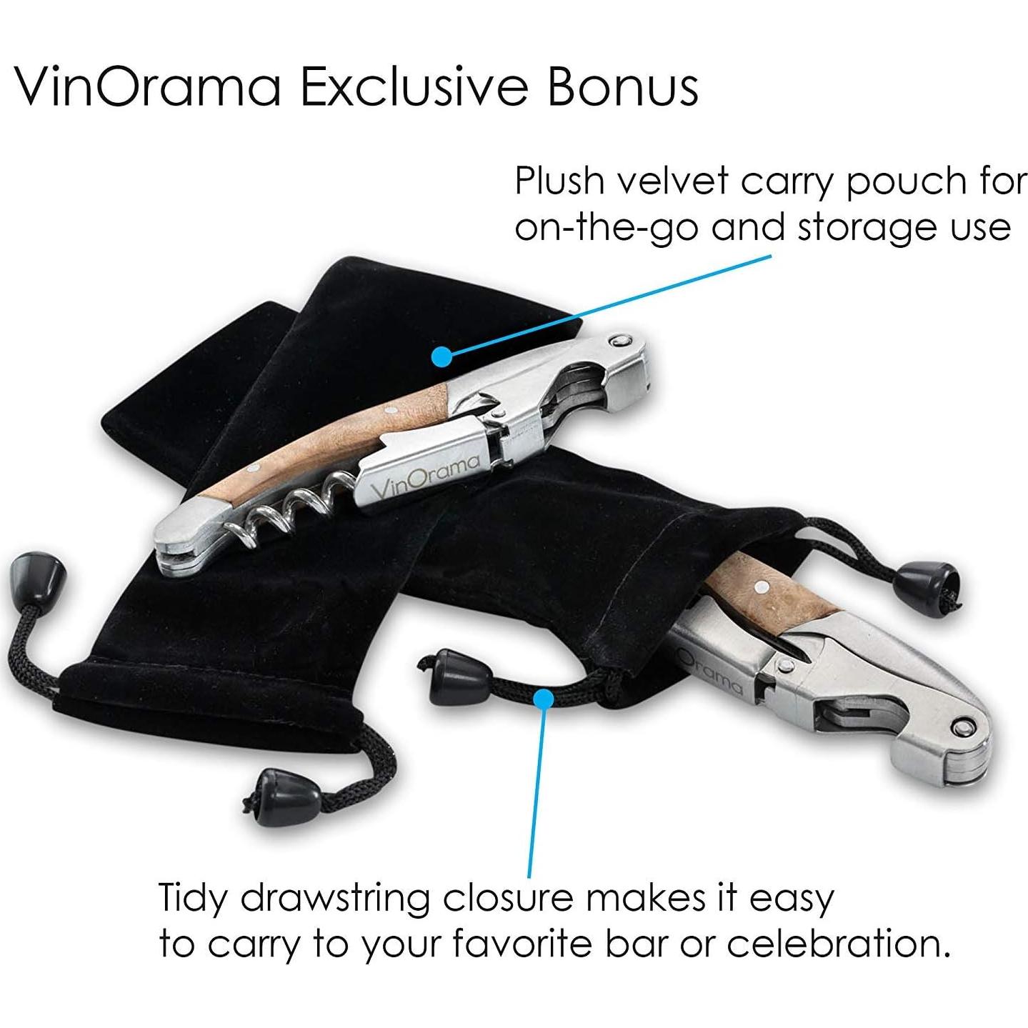 Sacacorchos 3-en-1 VinOrama con Mango de Palisandro