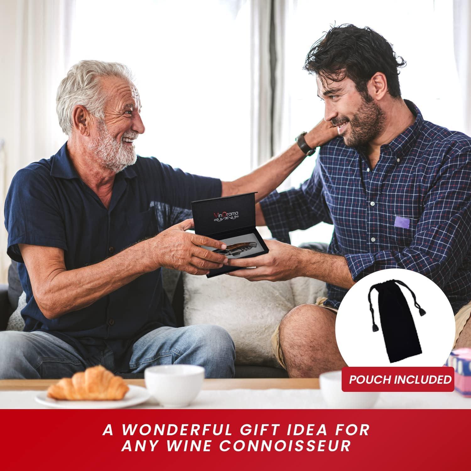 Sacacorchos 3-en-1 VinOrama con Mango de Palisandro