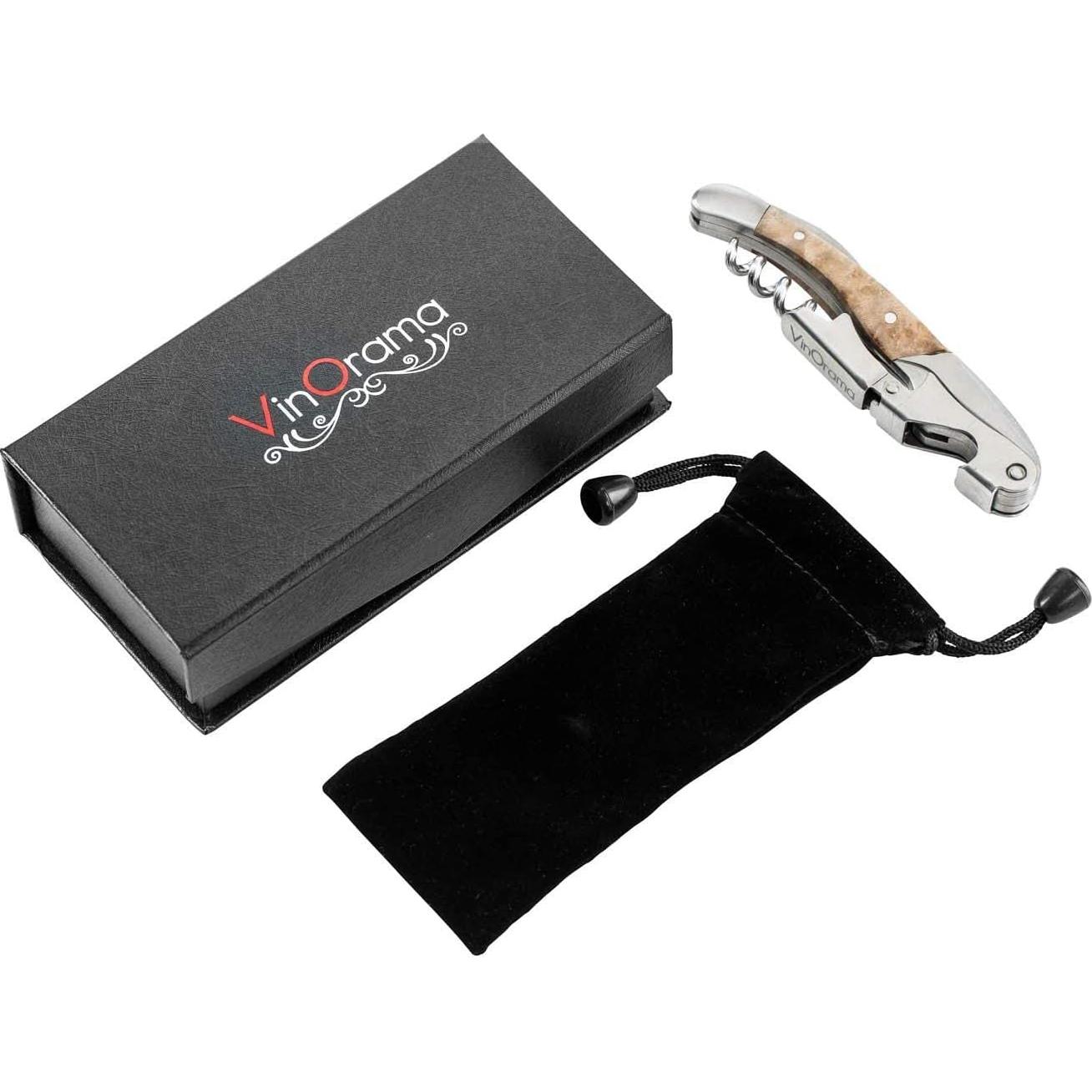 Sacacorchos 3-en-1 VinOrama con Mango de Palisandro