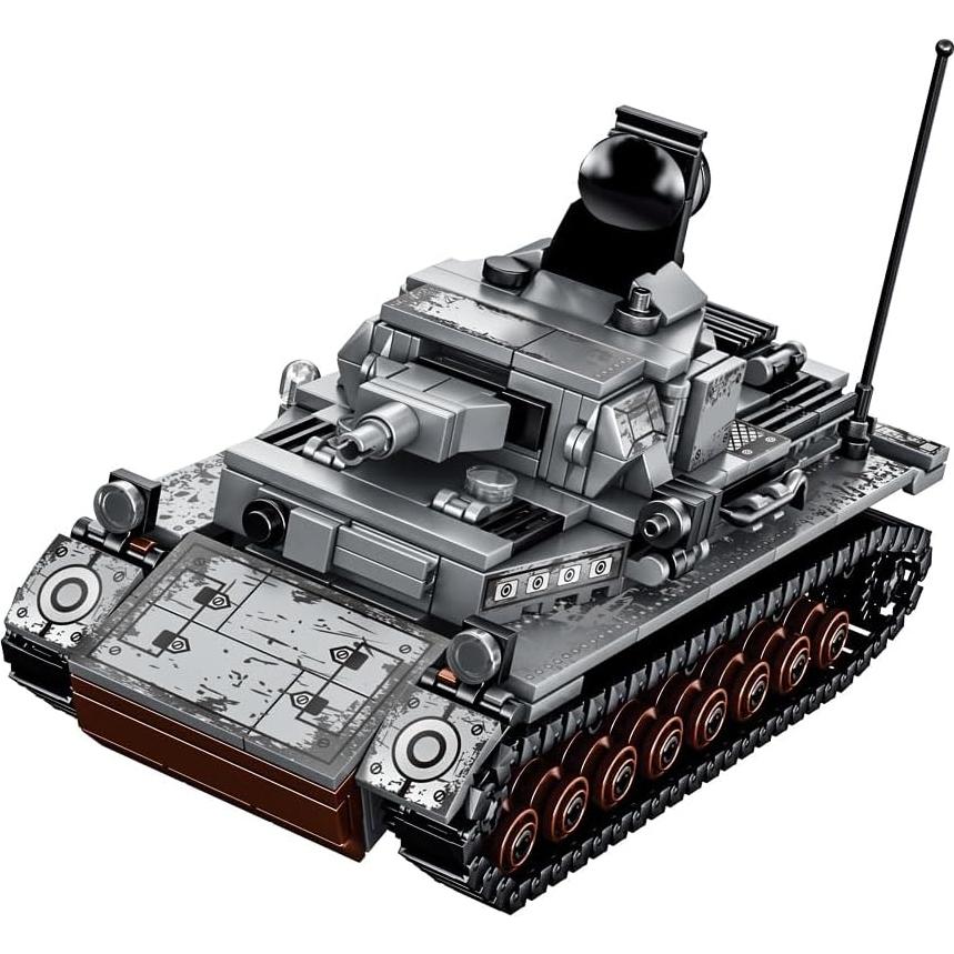 Set de Bloques de Construcción Tanque Panzer IV General Jim 596 Piezas