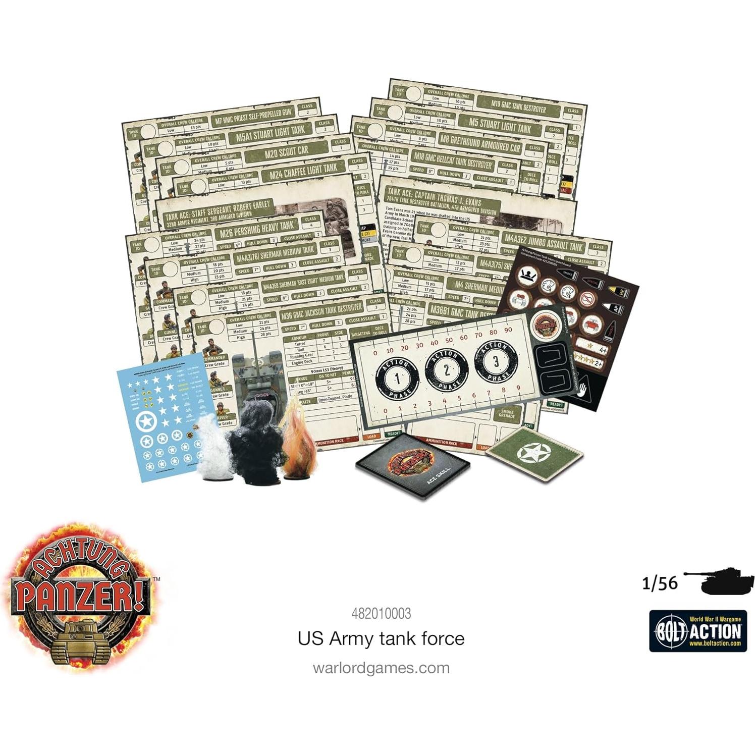 Kit de Modelo de Guerra de Mesa Warlord 1:56 Tanques EE.UU.