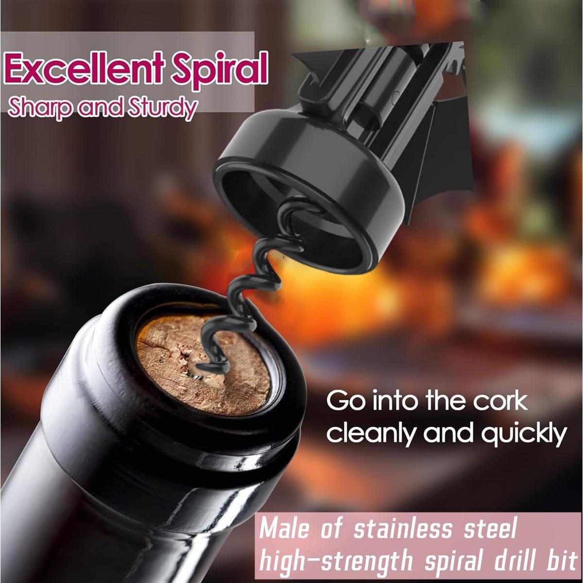 Abrebotellas 2-en-1 LVSENLIN Murciélago Metal Negro