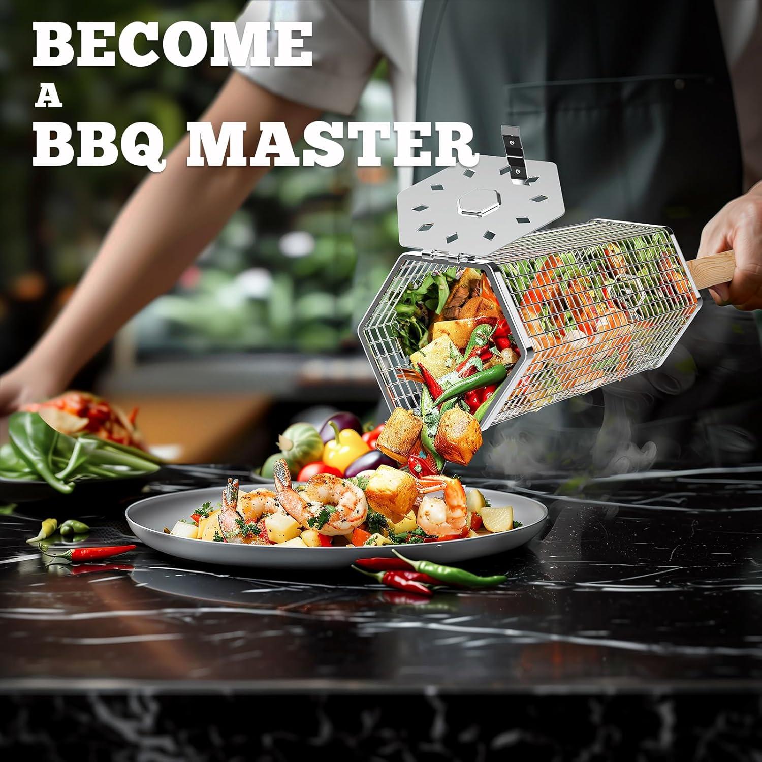 Cestas de Parrilla Ivtivfu 2PCS Acero Inoxidable 304