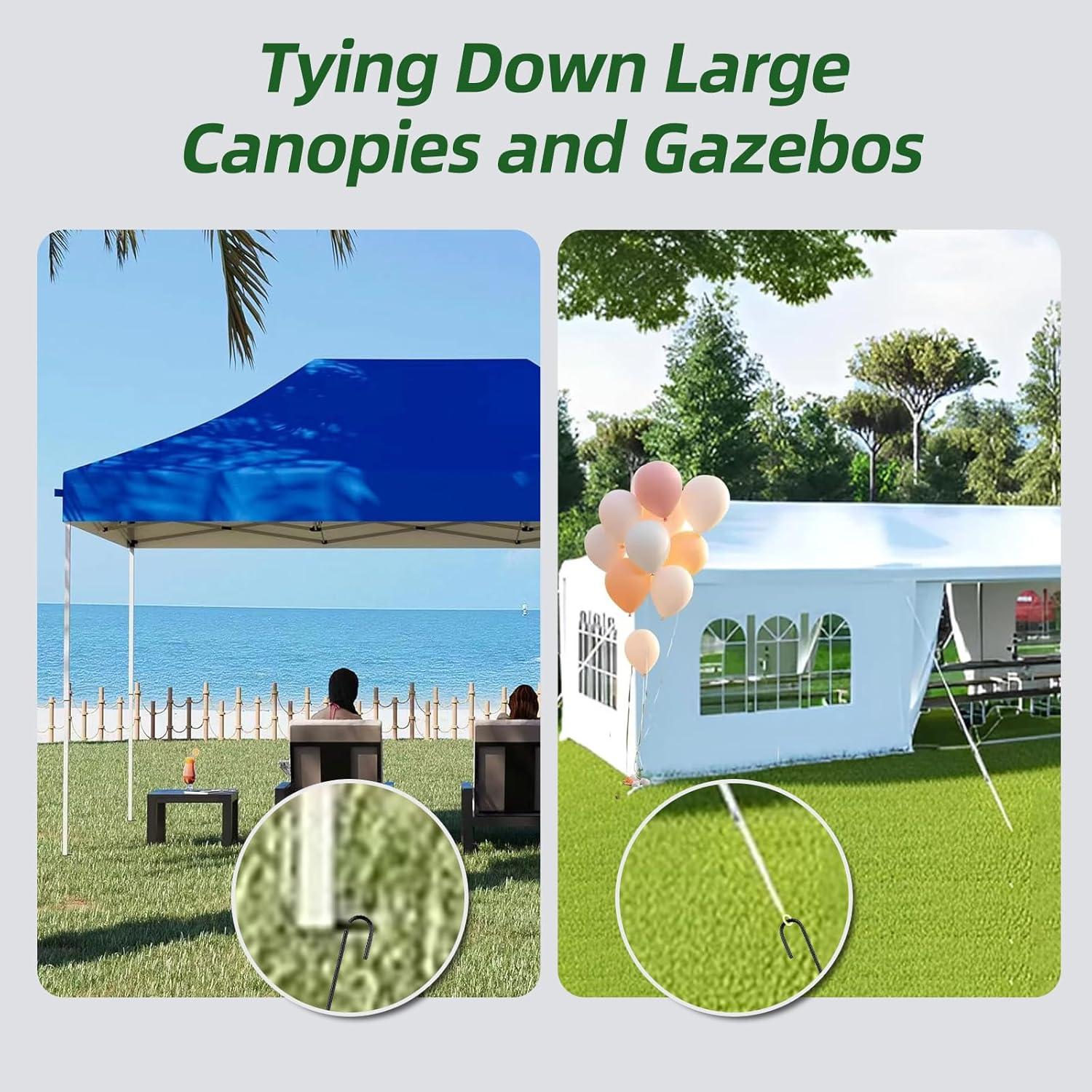 Estacas de Rebar Besitu 30,48 cm Paquete de 16 Estacas de Metal