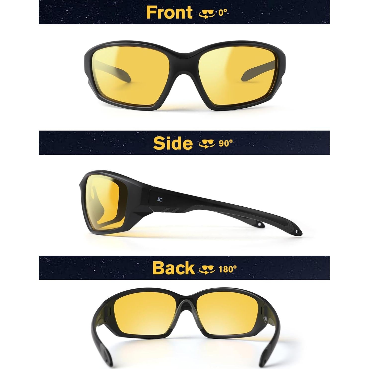 Gafas de Visión Nocturna BIRCEN Amarillas Antideslumbrantes