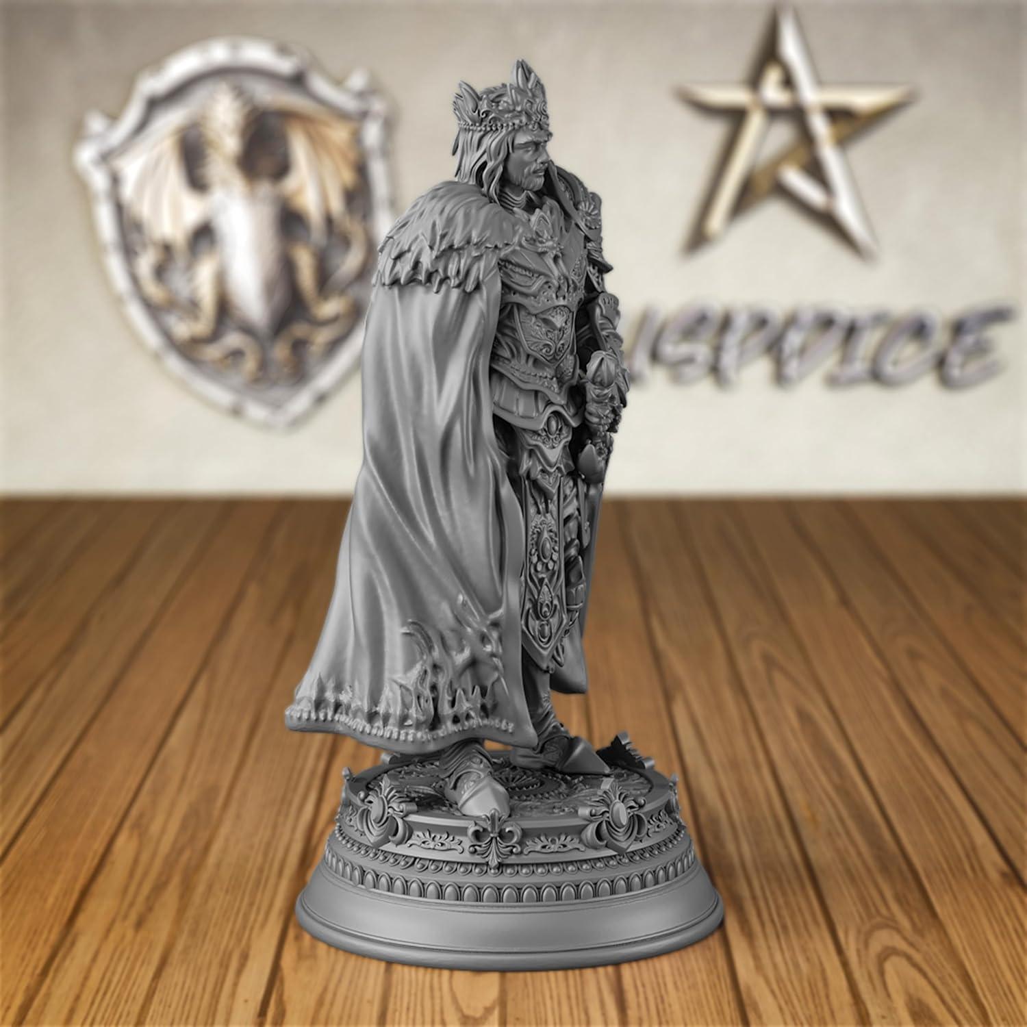 Miniatura Rey Guerrero 32mm AUSPDICE para Wargaming