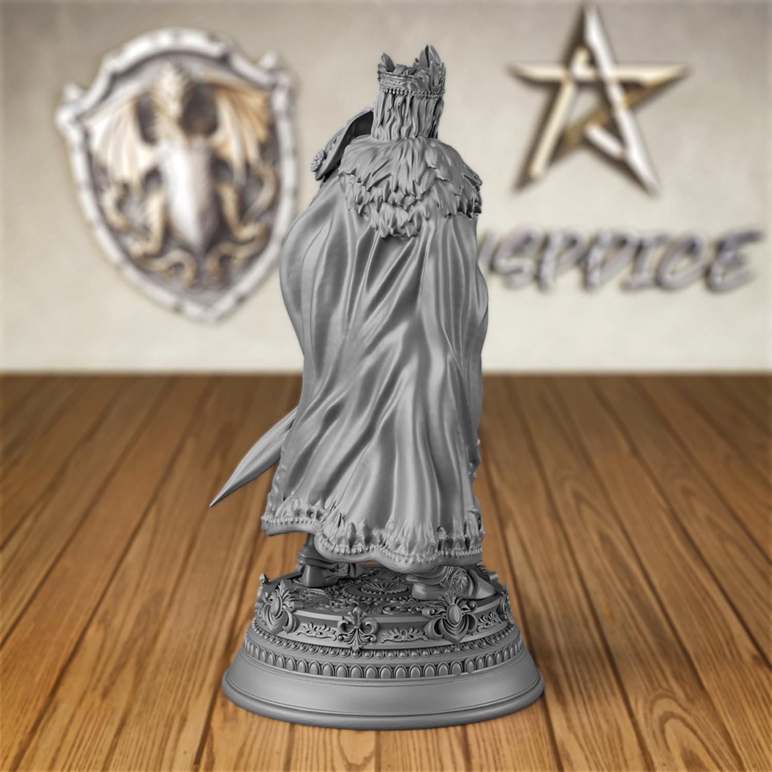Miniatura Rey Guerrero 32mm AUSPDICE para Wargaming