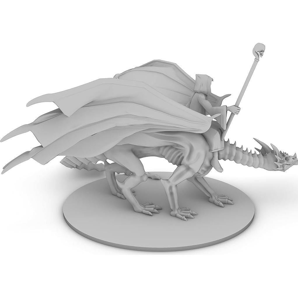 Miniatura Nigromante Montado en Dragón No Muerto DND