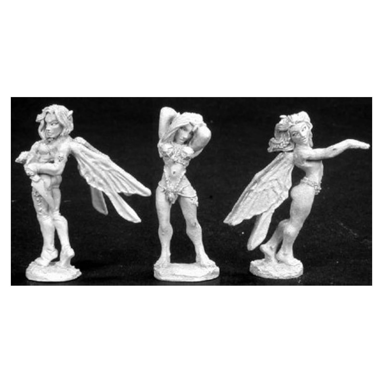 Miniaturas Reaper Hadas y Nymph 25mm Sin Pintar Metal