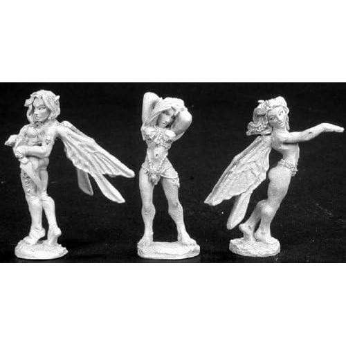 Miniaturas Reaper Hadas y Nymph 25mm Sin Pintar Metal