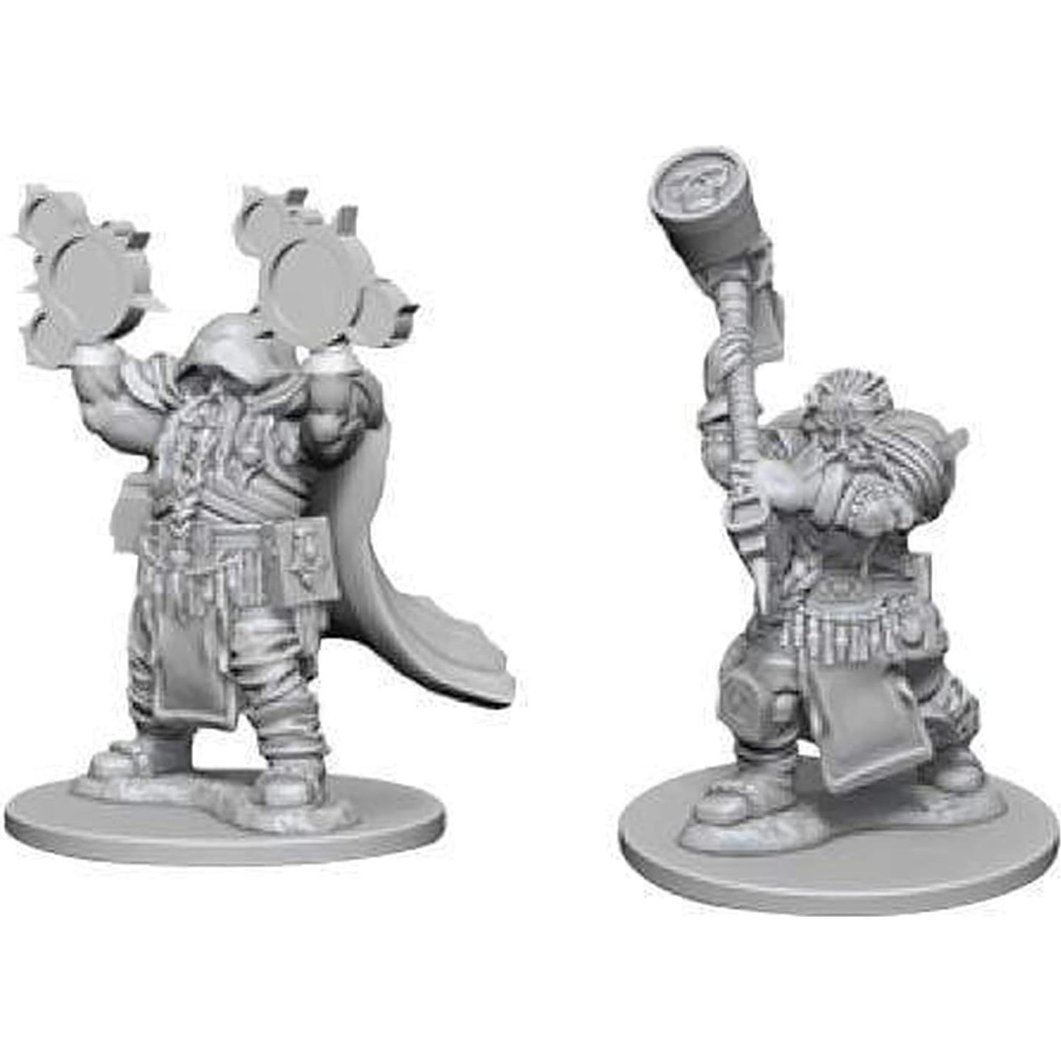 Miniatura Guerrero Enano Masculino D&D Nolzur 10.16 cm