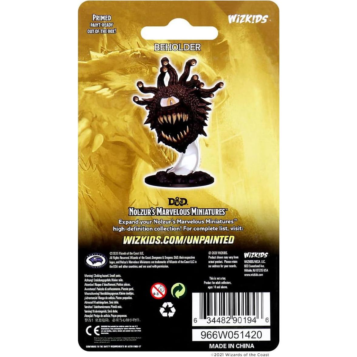 Miniaturas D&D Nolzur Beholder Sin Pintar 10x12.7 cm