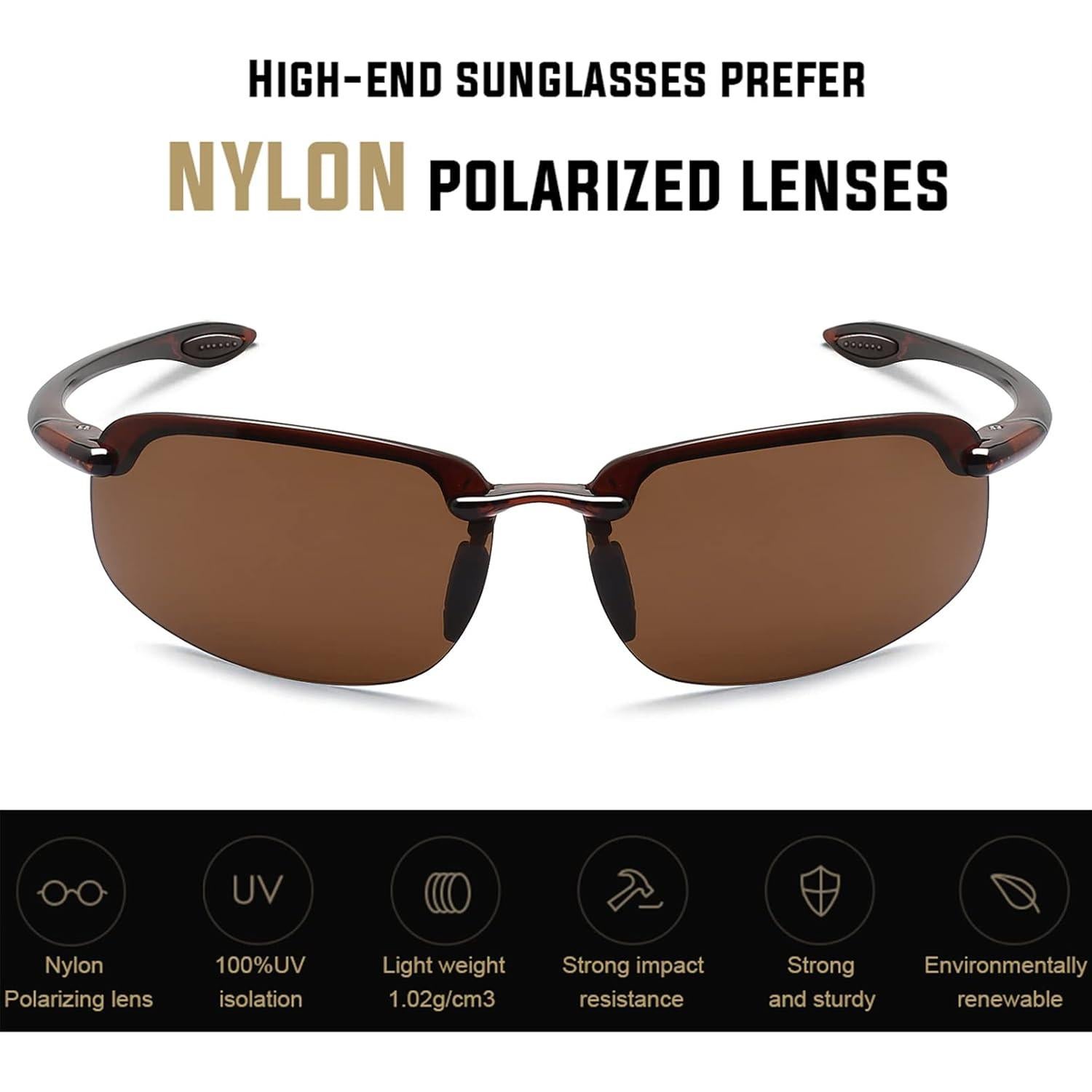 Gafas de sol JULI Sports MJ8001 Polarizadas Marrón