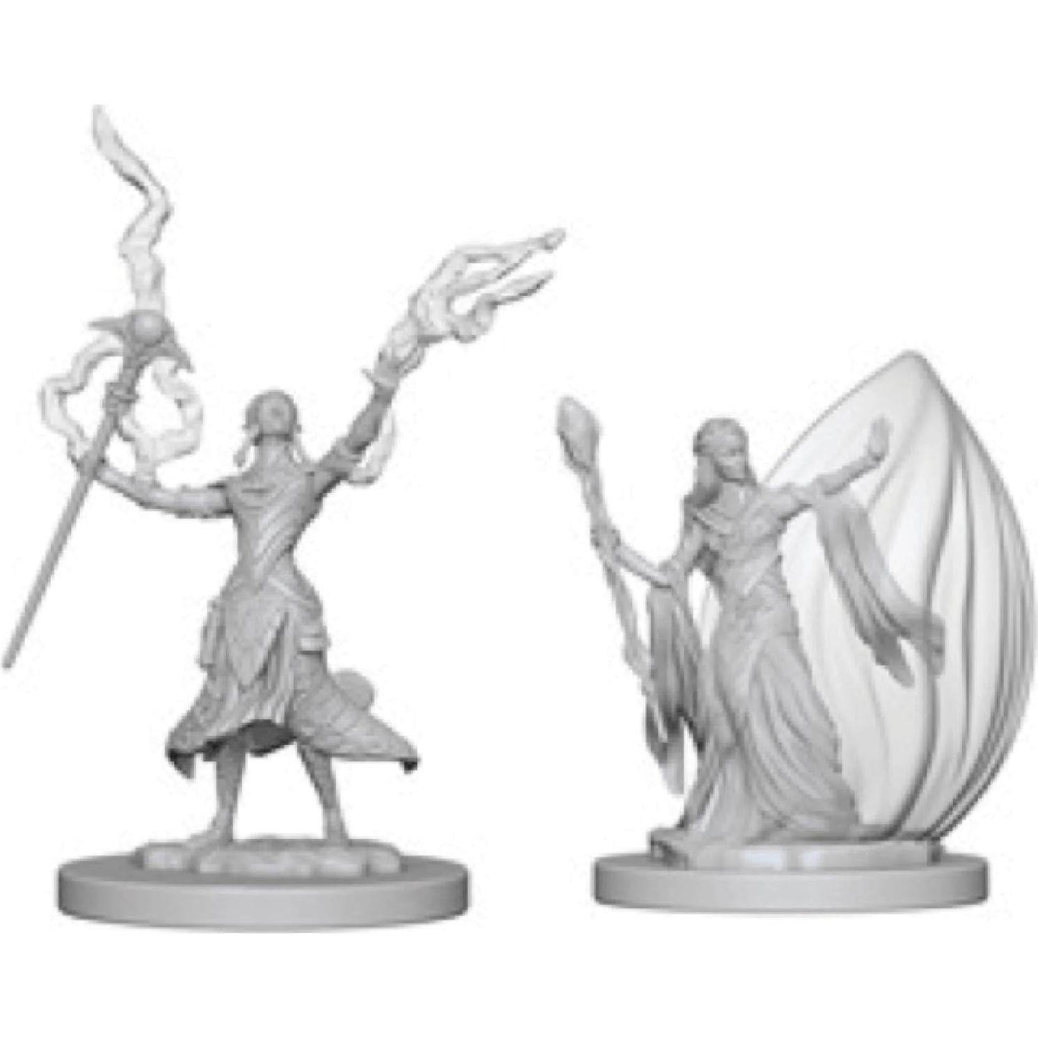 Miniaturas Sin Pintar D&D Nolzur Paladín Elfa Femenina 2u