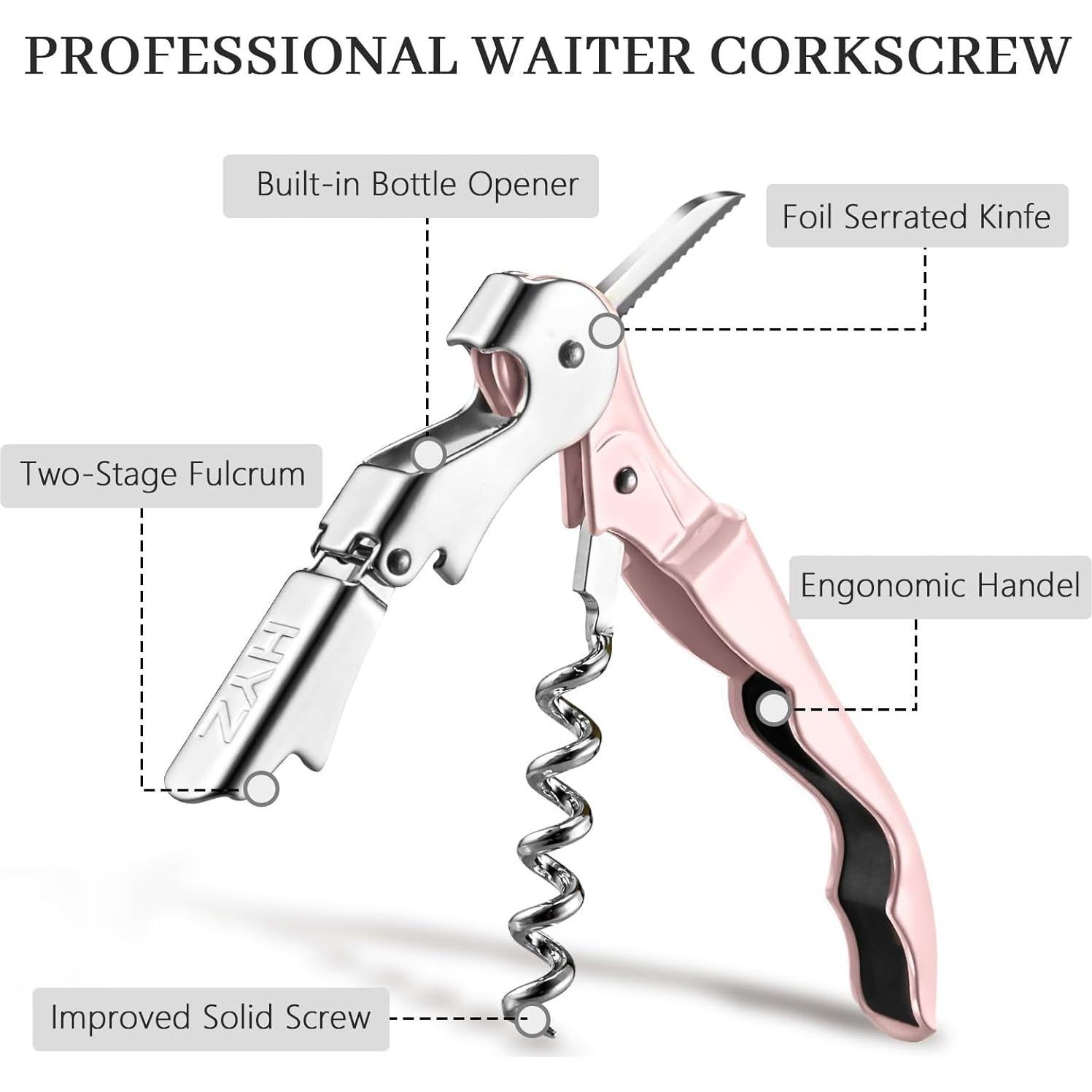 Abrebotellas de Vino HYZ Set de 20 Multicolor Profesional