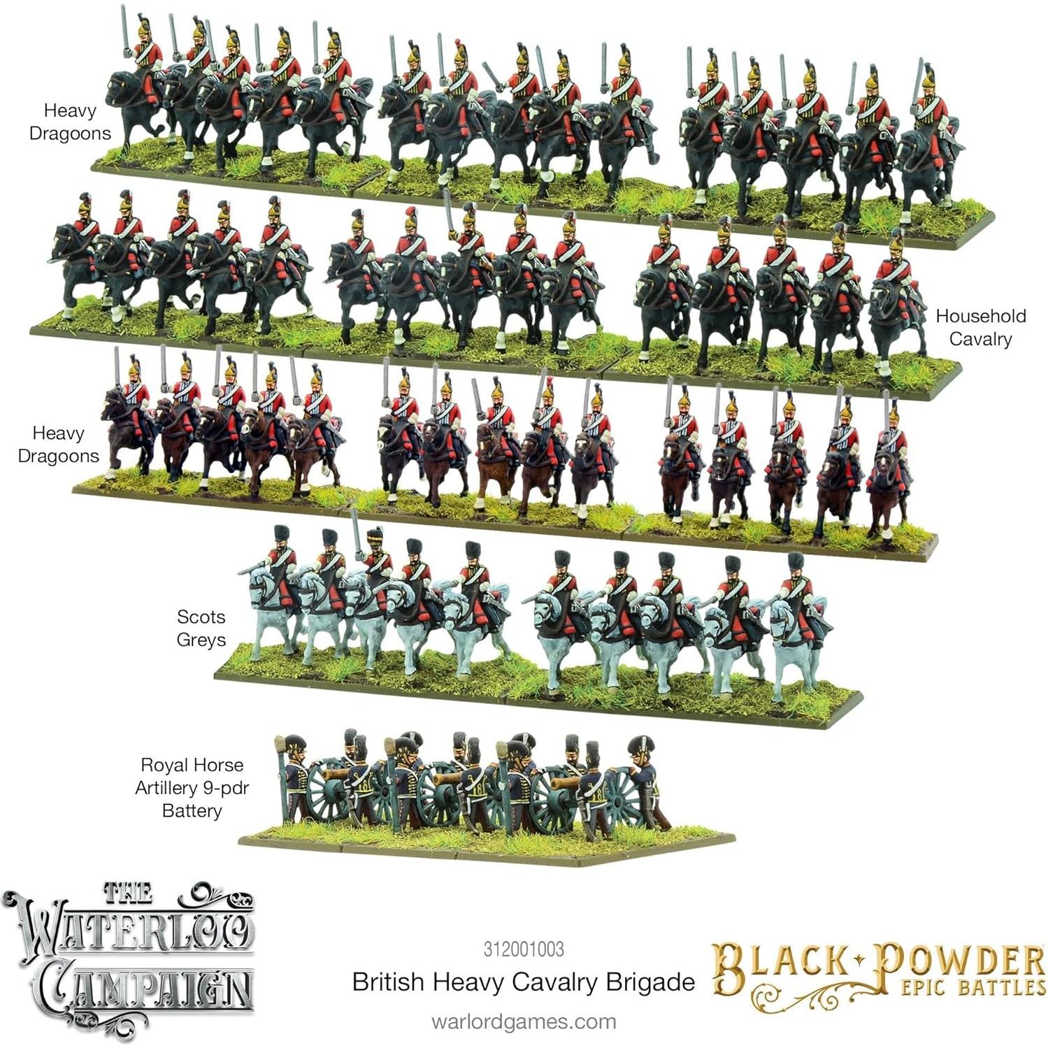 Miniaturas de Caballería Pesada Británica Warlord 28mm