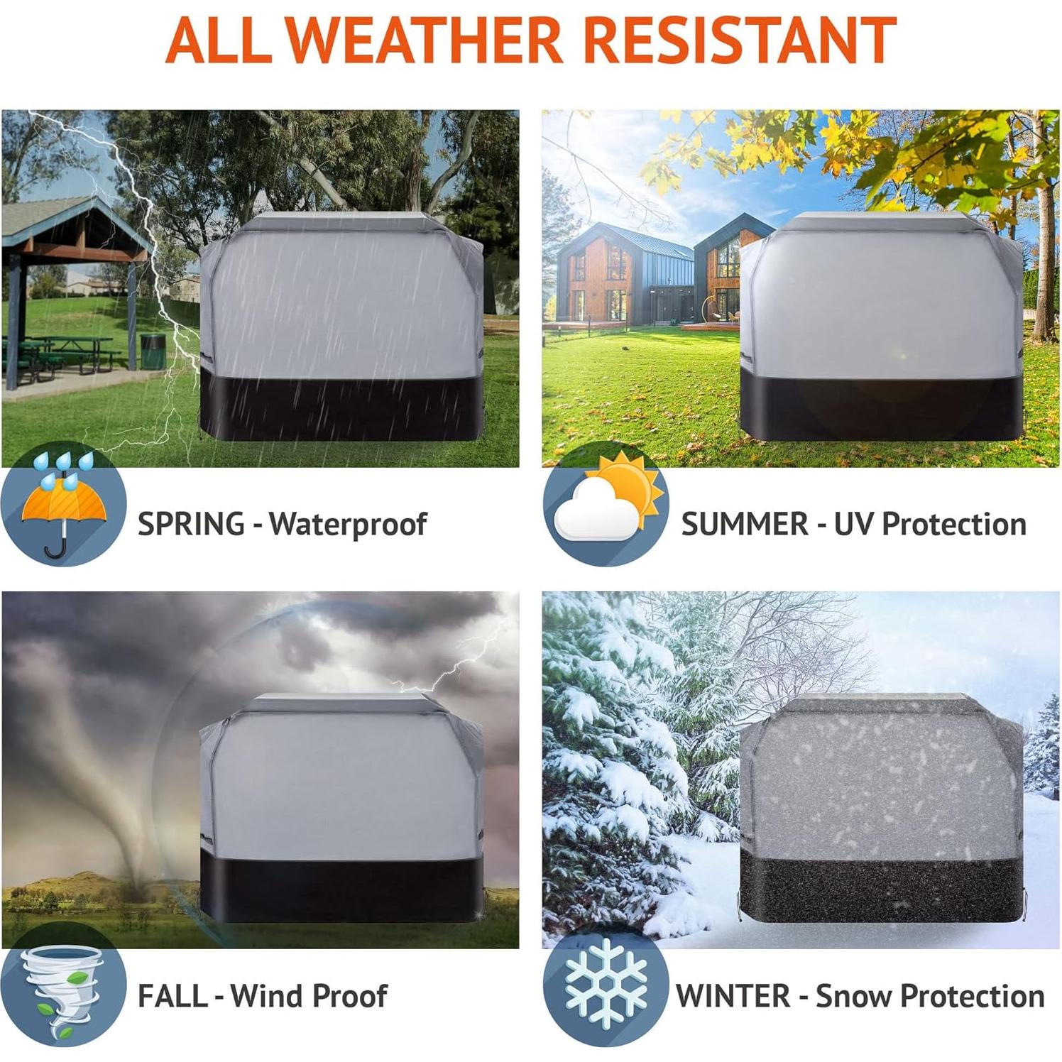 Funda de Parrilla Waykea 76 cm Resistente al Agua y UV