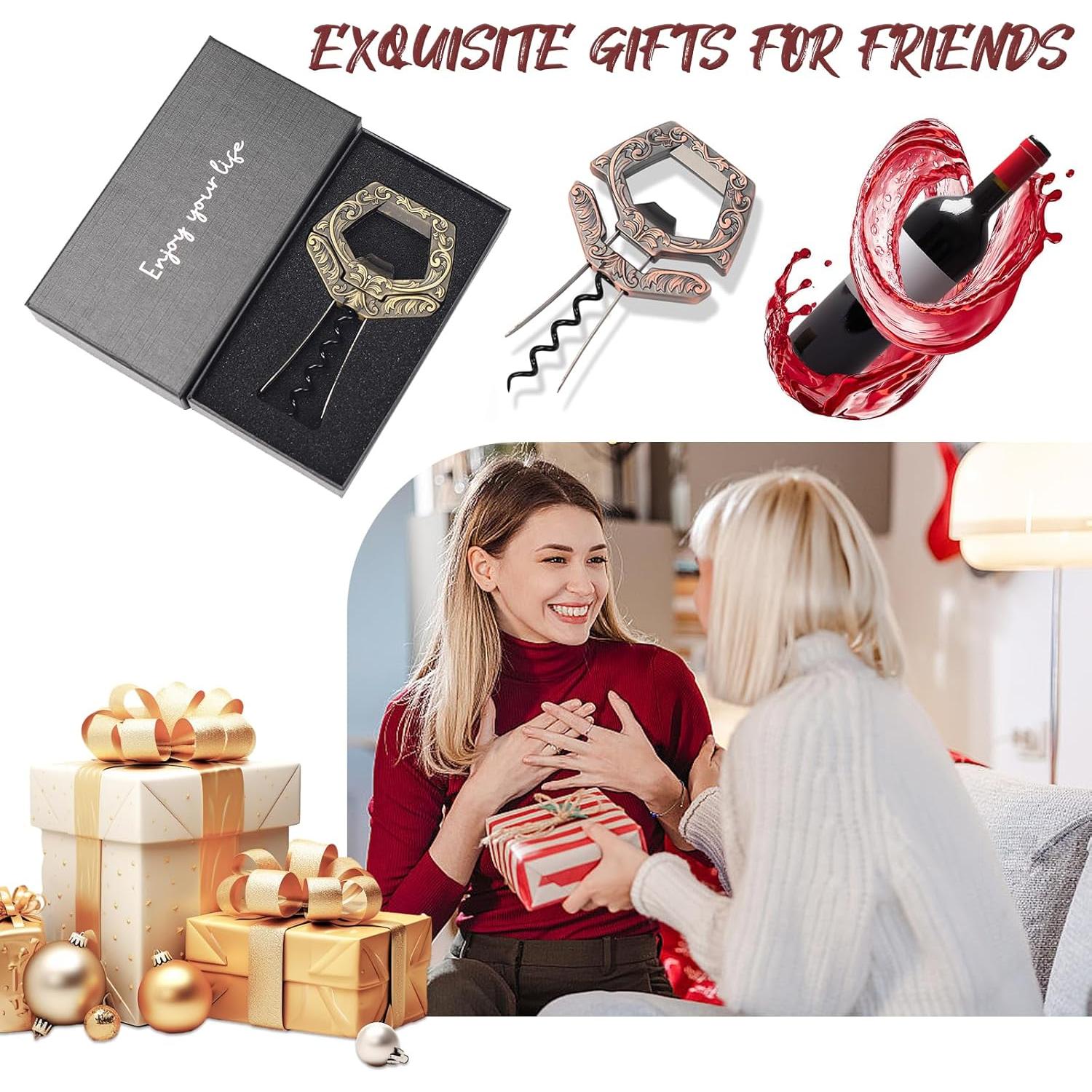 Abrebotellas de Vino KERHAND 3 en 1 Cobre Multifuncional