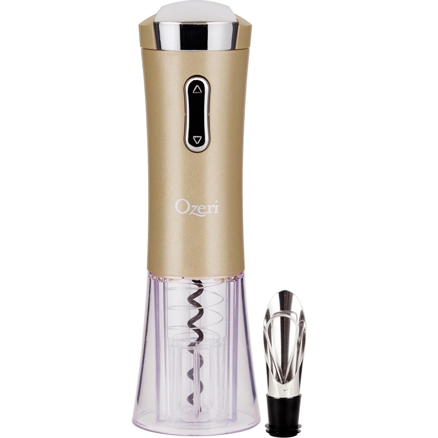 Ozeri Nouveaux II Abrebotellas Eléctrico Oro con Cortador