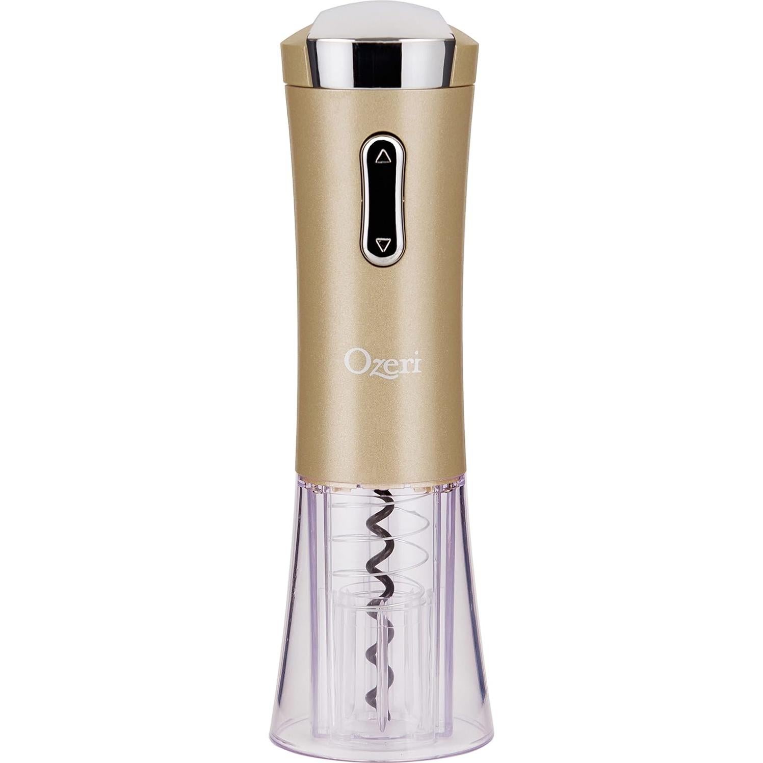 Ozeri Nouveaux II Abrebotellas Eléctrico Oro con Cortador