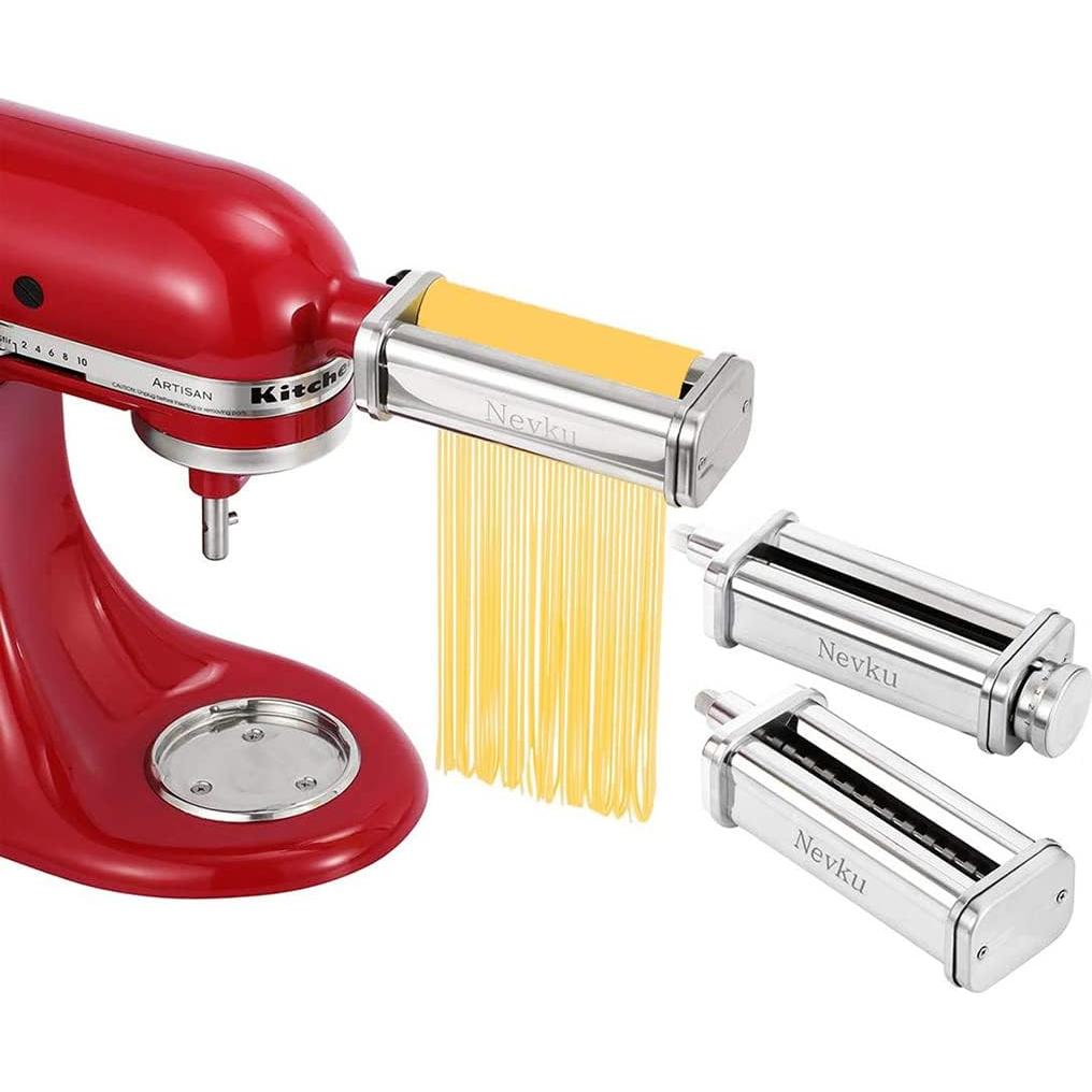 Juego de Accesorios para Pasta KitchenAid Nevku - Rodillo y Cortadores