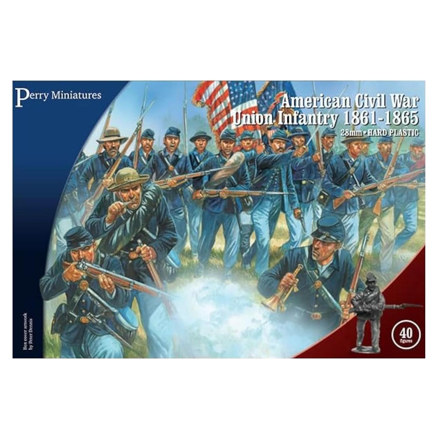 Miniaturas Infantería Unión Guerra Civil Americana 28mm Perry