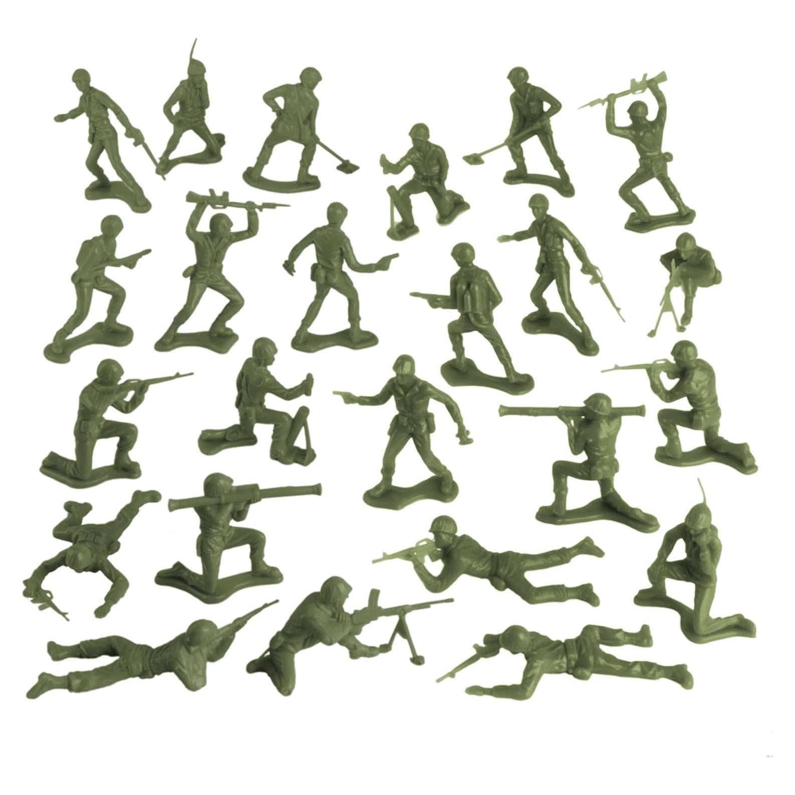 Soldados de Plástico TimMee OD Verde 24pc 5,08cm