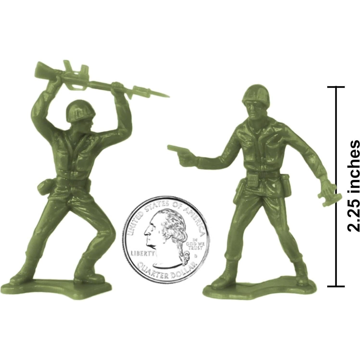 Soldados de Plástico TimMee OD Verde 24pc 5,08cm