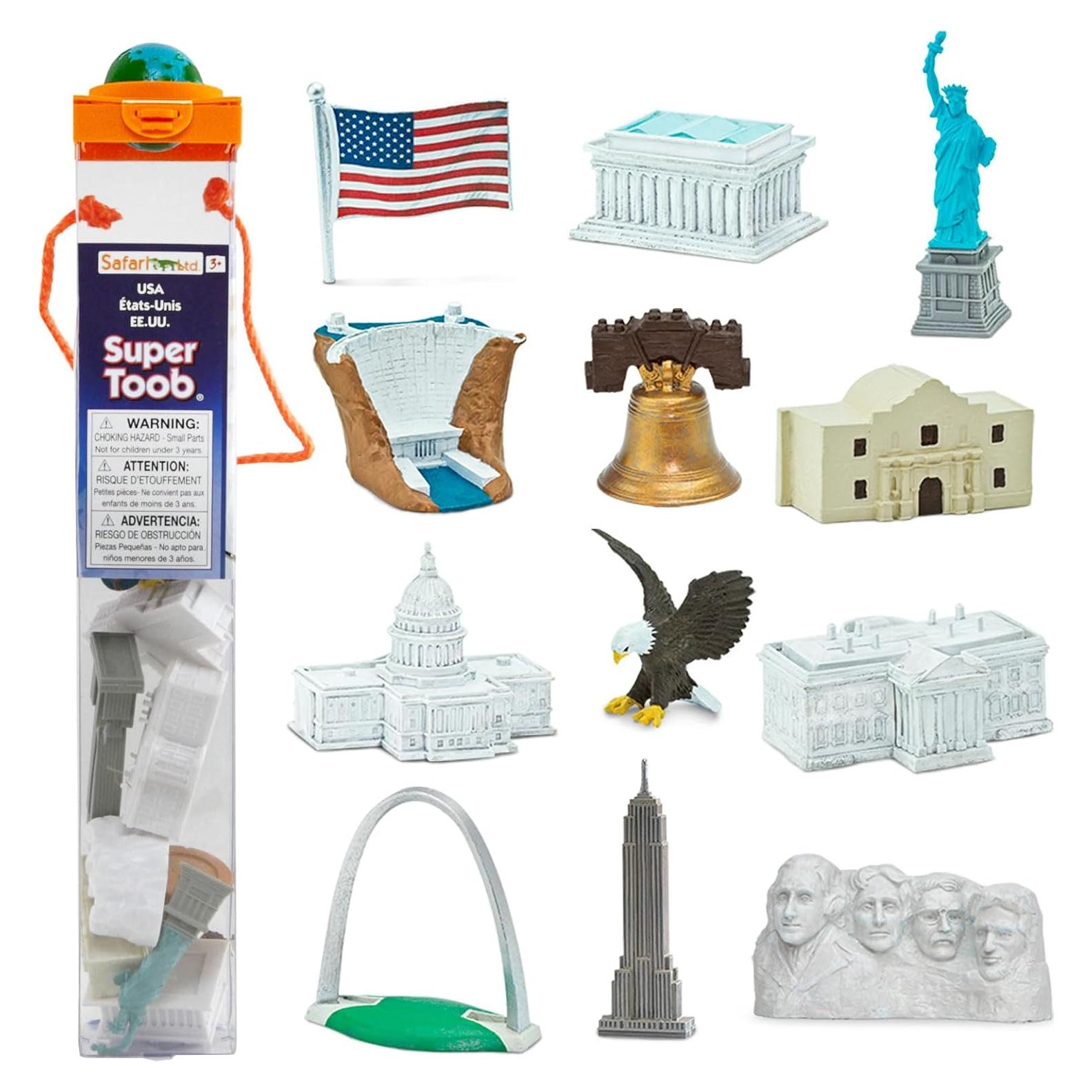 Figuras de Juguete Monumentos Icónicos Safari Ltd. 10 Piezas
