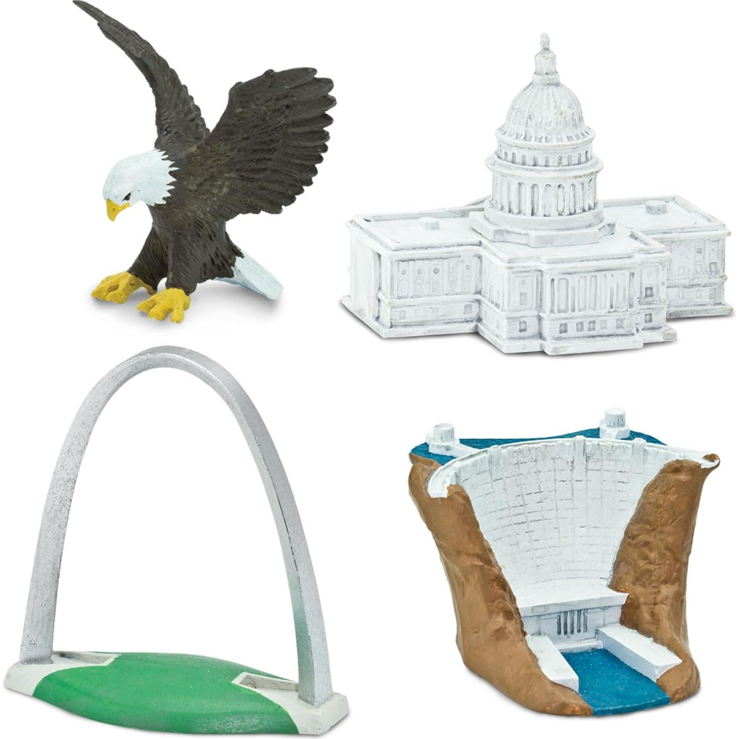 Figuras de Juguete Monumentos Icónicos Safari Ltd. 10 Piezas