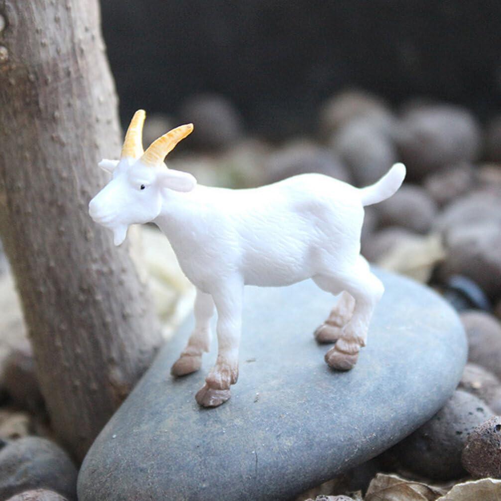 Figuritas de Cabra Mini NUOBESTY 6pcs Animales Realistas