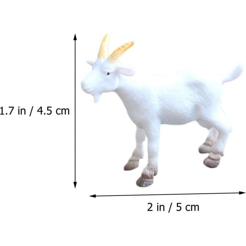 Figuritas de Cabra Mini NUOBESTY 6pcs Animales Realistas