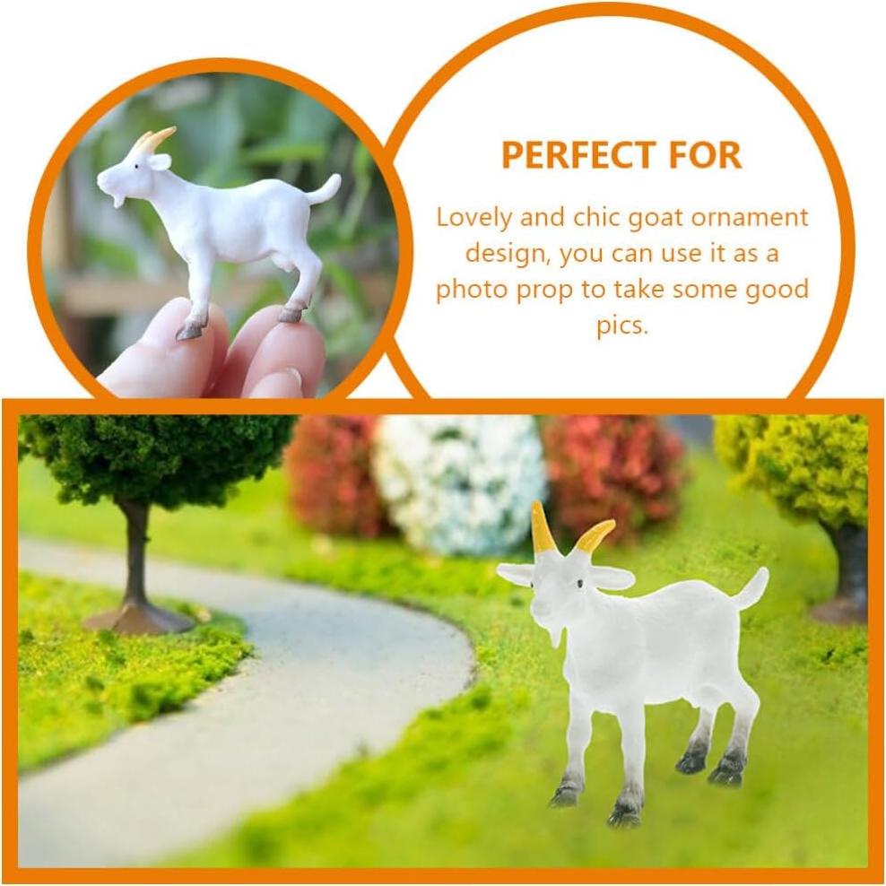 Figuritas de Cabra Mini NUOBESTY 6pcs Animales Realistas