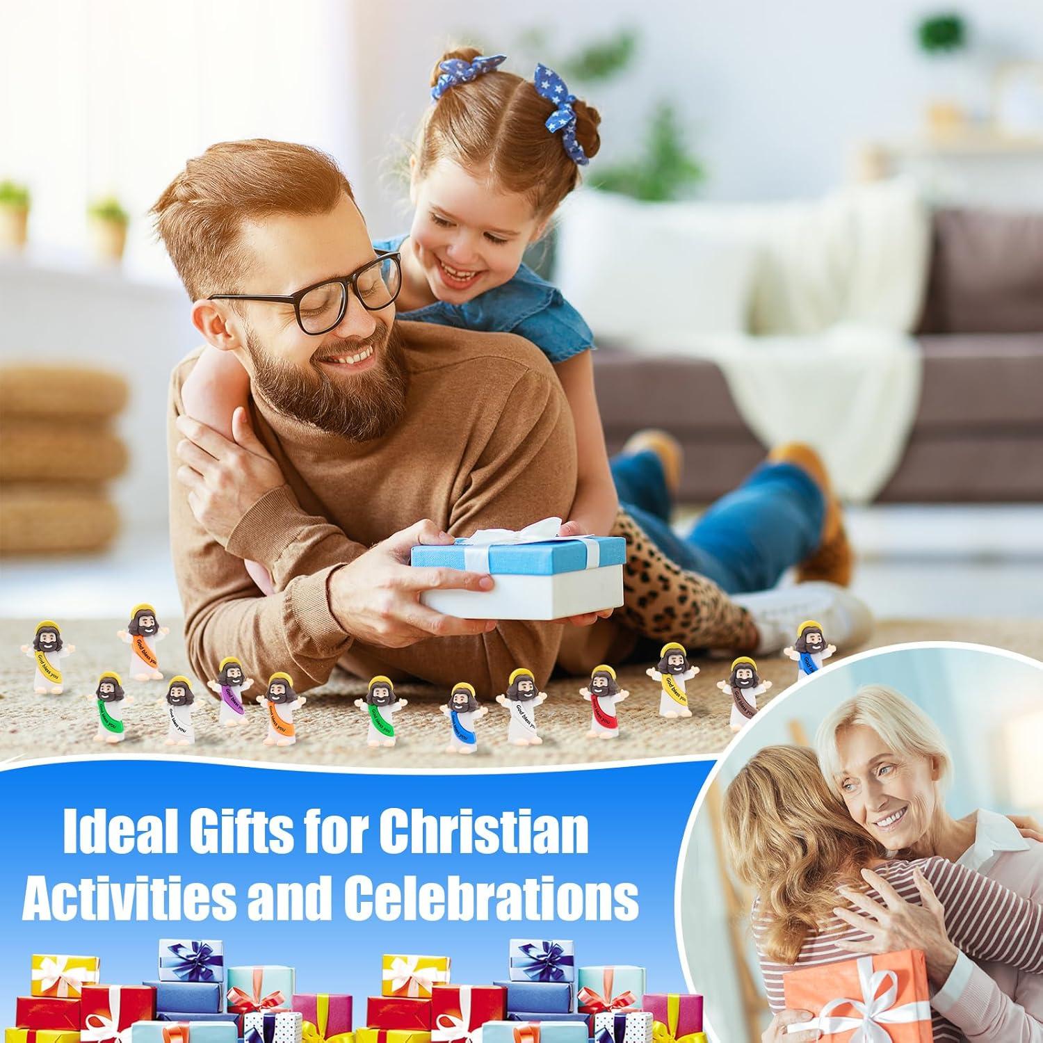 Mini Figuras de Jesús 100pcs Yelakey Multicolor PVC