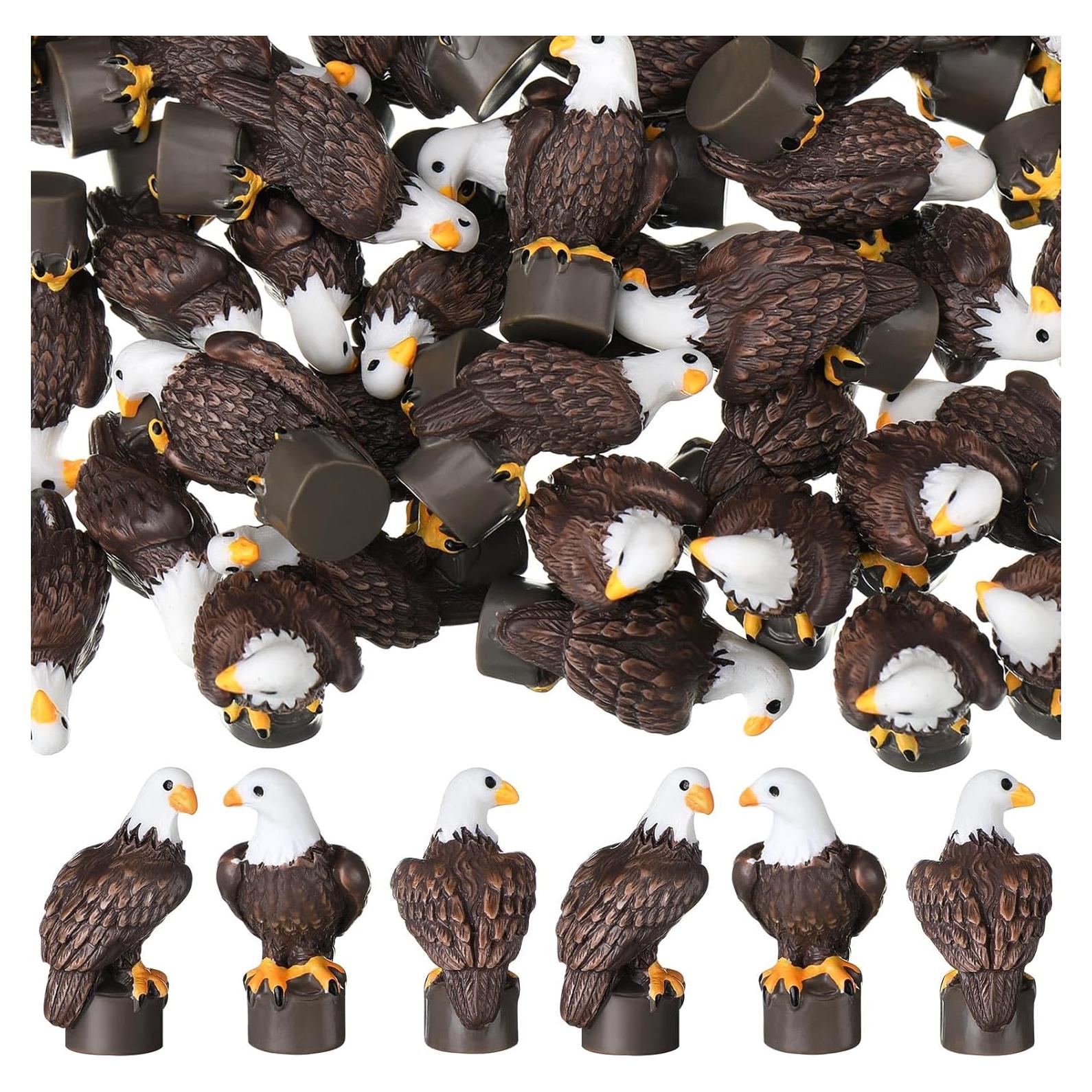 50 Mini Águilas Calvas de Resina Soulchen Decoración Patriótica