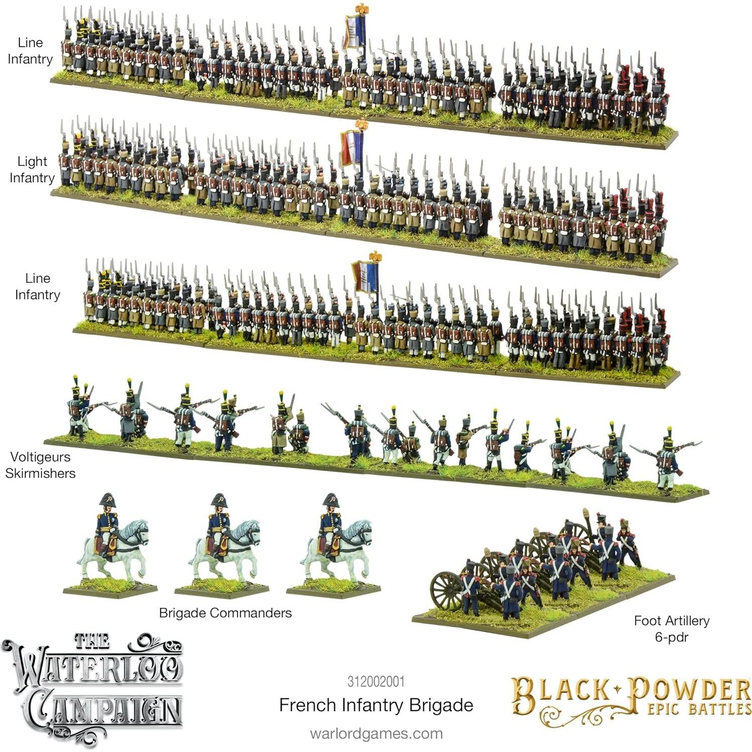 Miniaturas Warlord Brigada Infantería Francesa 28mm