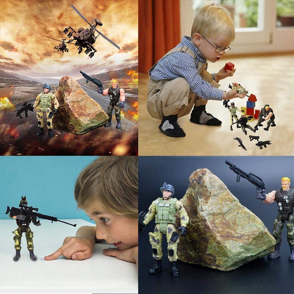 Conjunto 6 Figuras Soldados Lynkaye 10 cm Accesorios