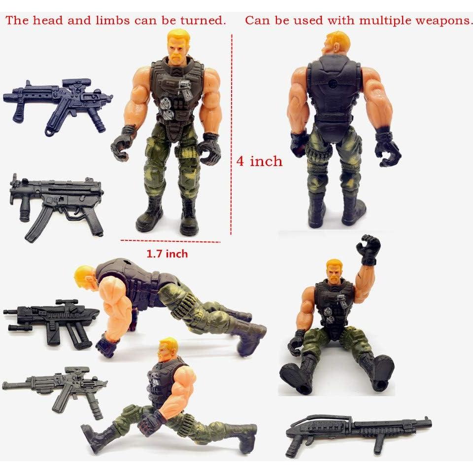 Conjunto 12 Figuras de Acción Soldados Qiandier 10,16 cm