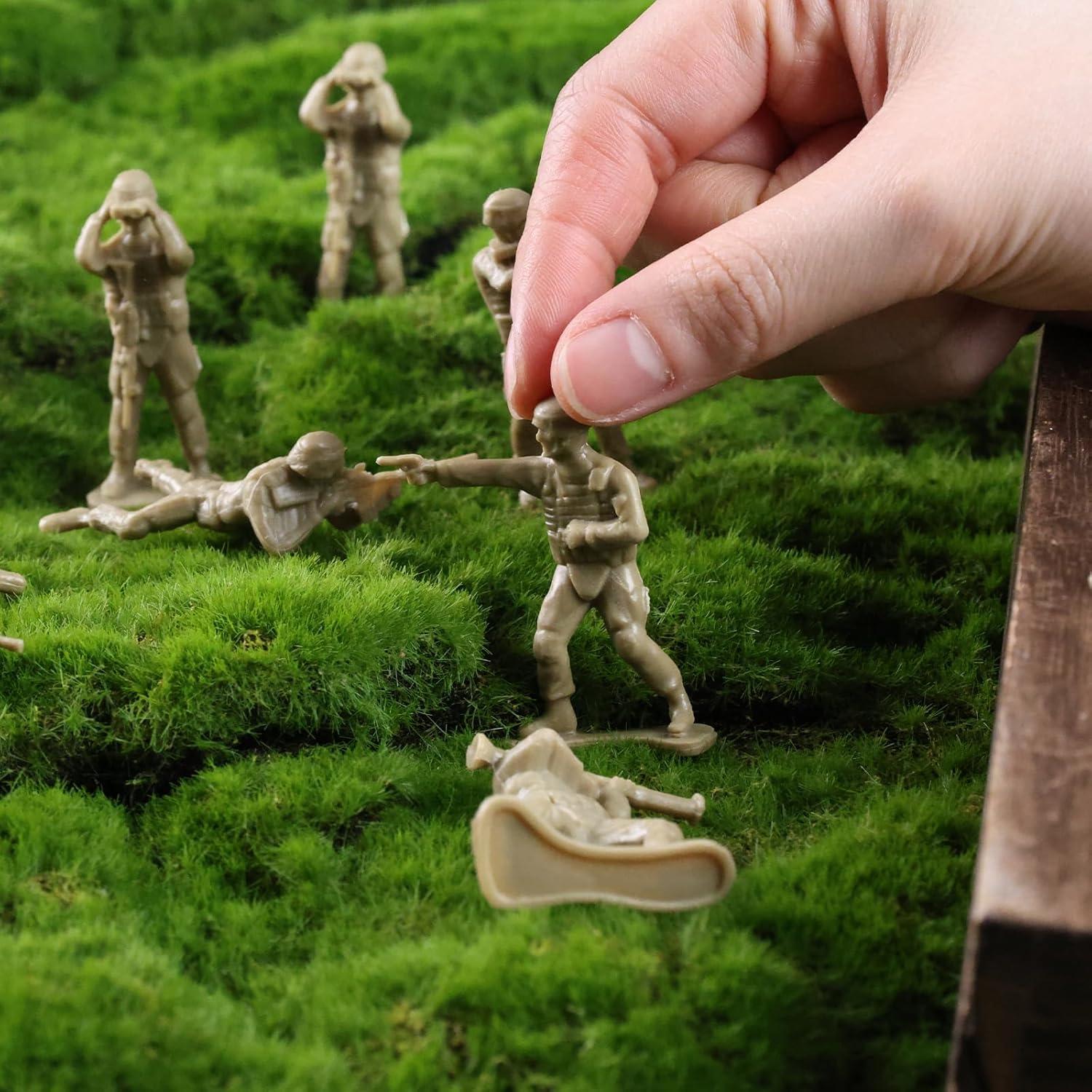 Juego de Soldados de Plástico 100PCS Nutrias Amarillo