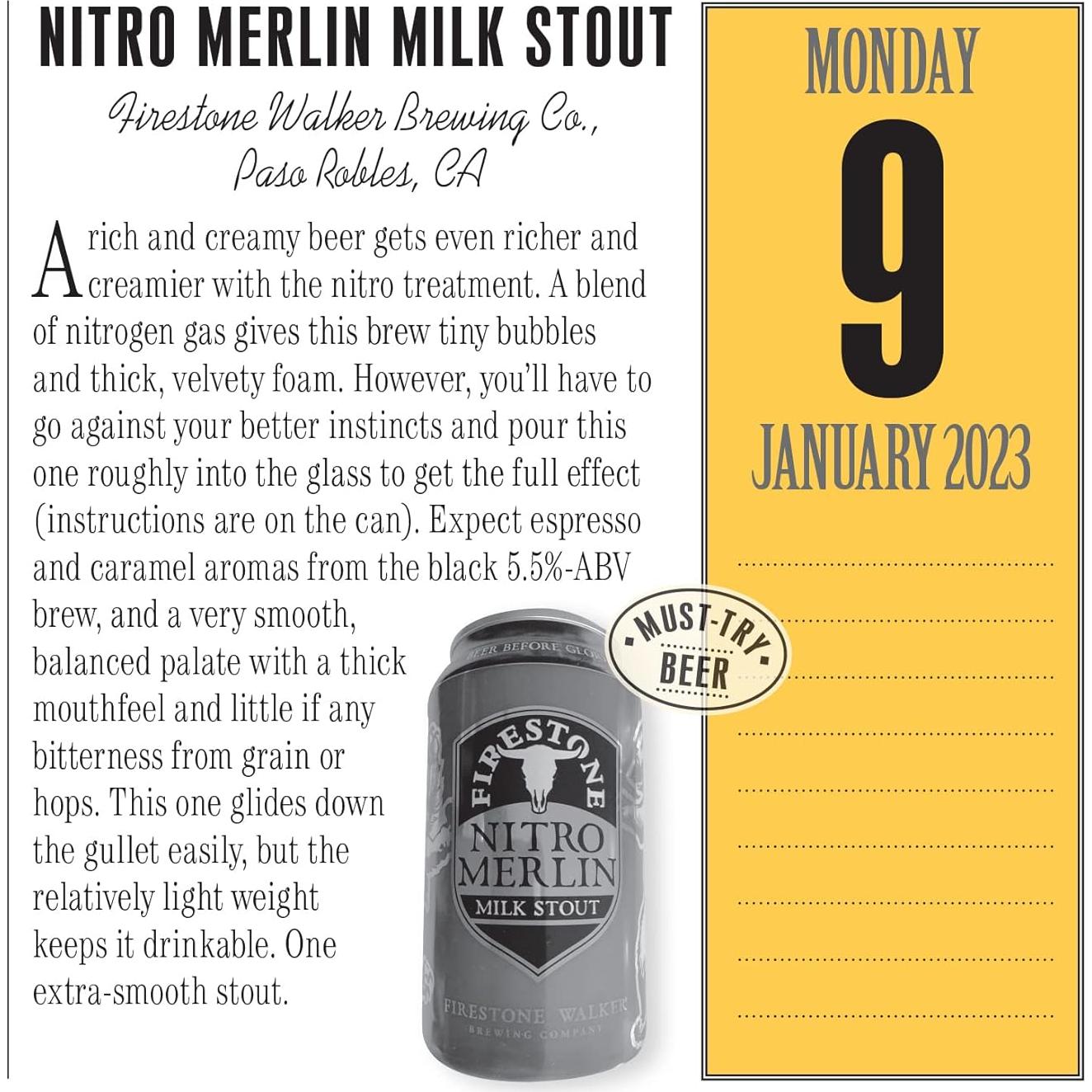 A Year of Good Beer Page-A-Day Calendar 2023: Craft Beers, Beer Quizzes, Trivia & More