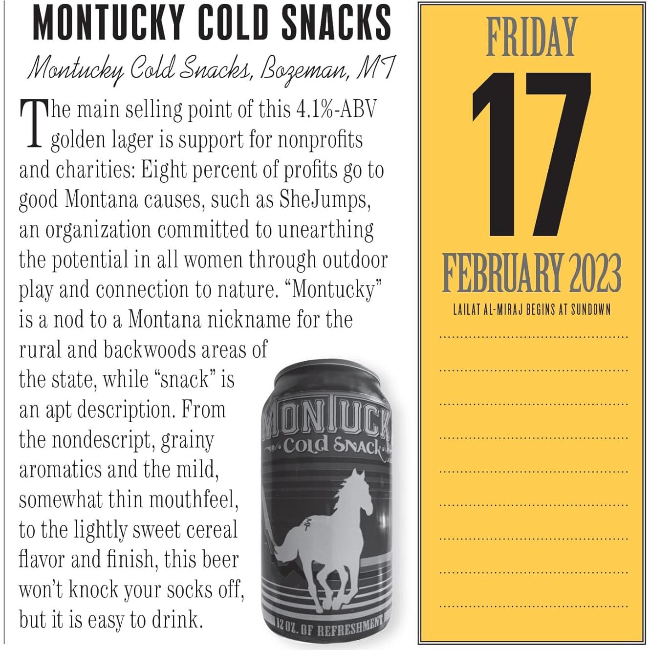 A Year of Good Beer Page-A-Day Calendar 2023: Craft Beers, Beer Quizzes, Trivia & More