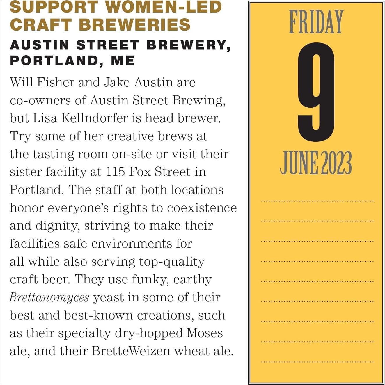 A Year of Good Beer Page-A-Day Calendar 2023: Craft Beers, Beer Quizzes, Trivia & More