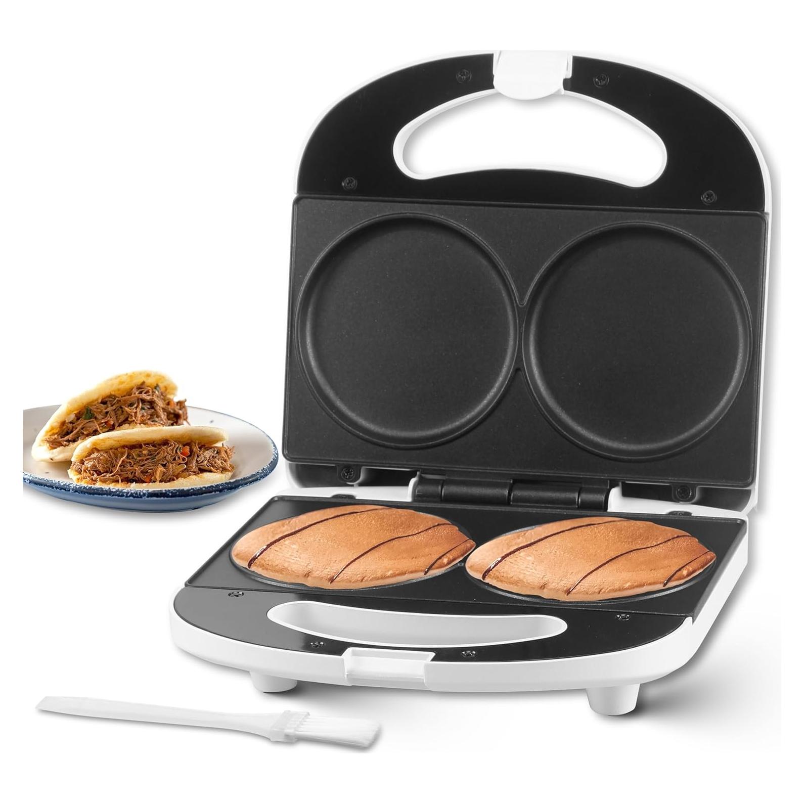 Máquina de hacer mini panqueques SugarWhisk 10 cm blanca