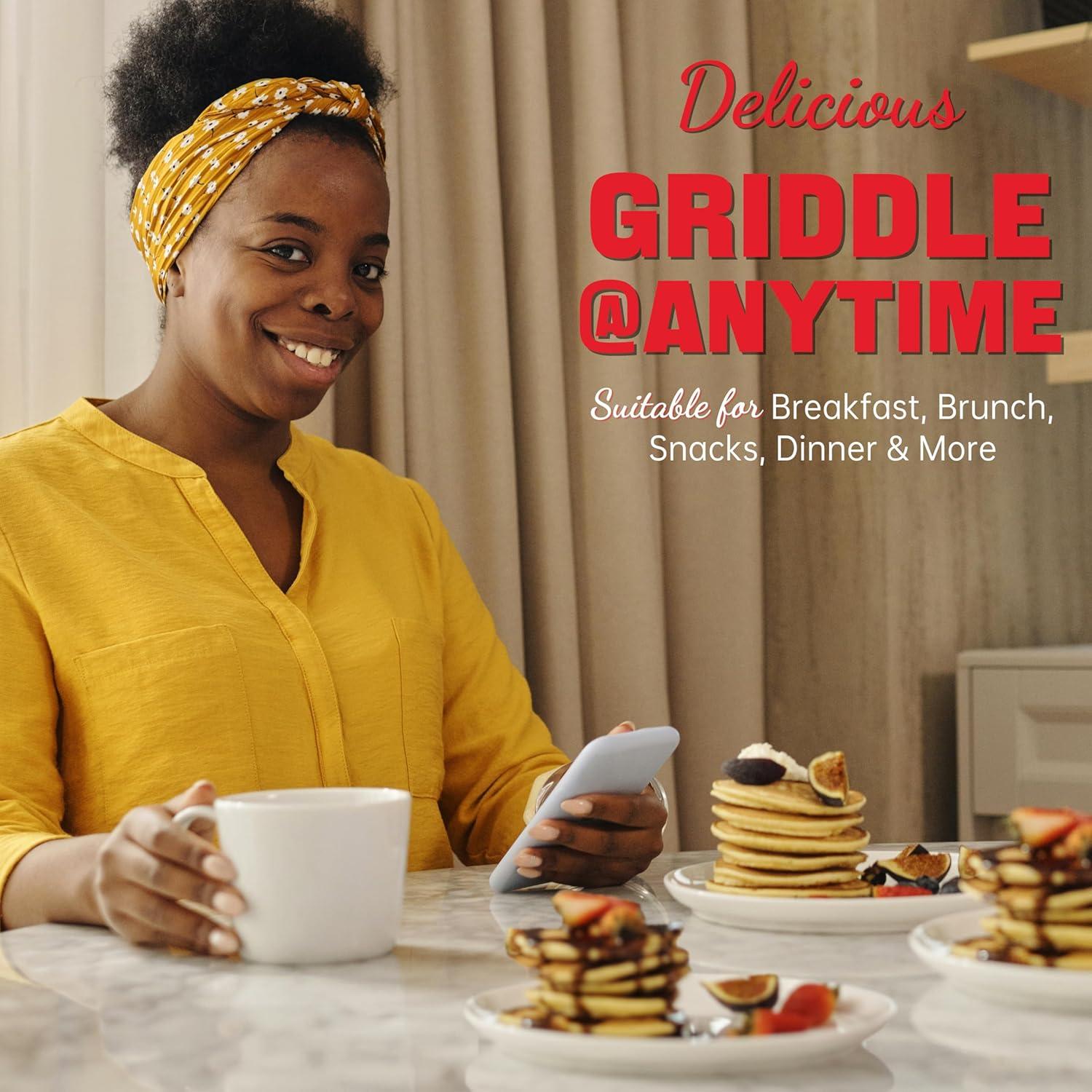 Máquina de hacer mini panqueques SugarWhisk 10 cm blanca