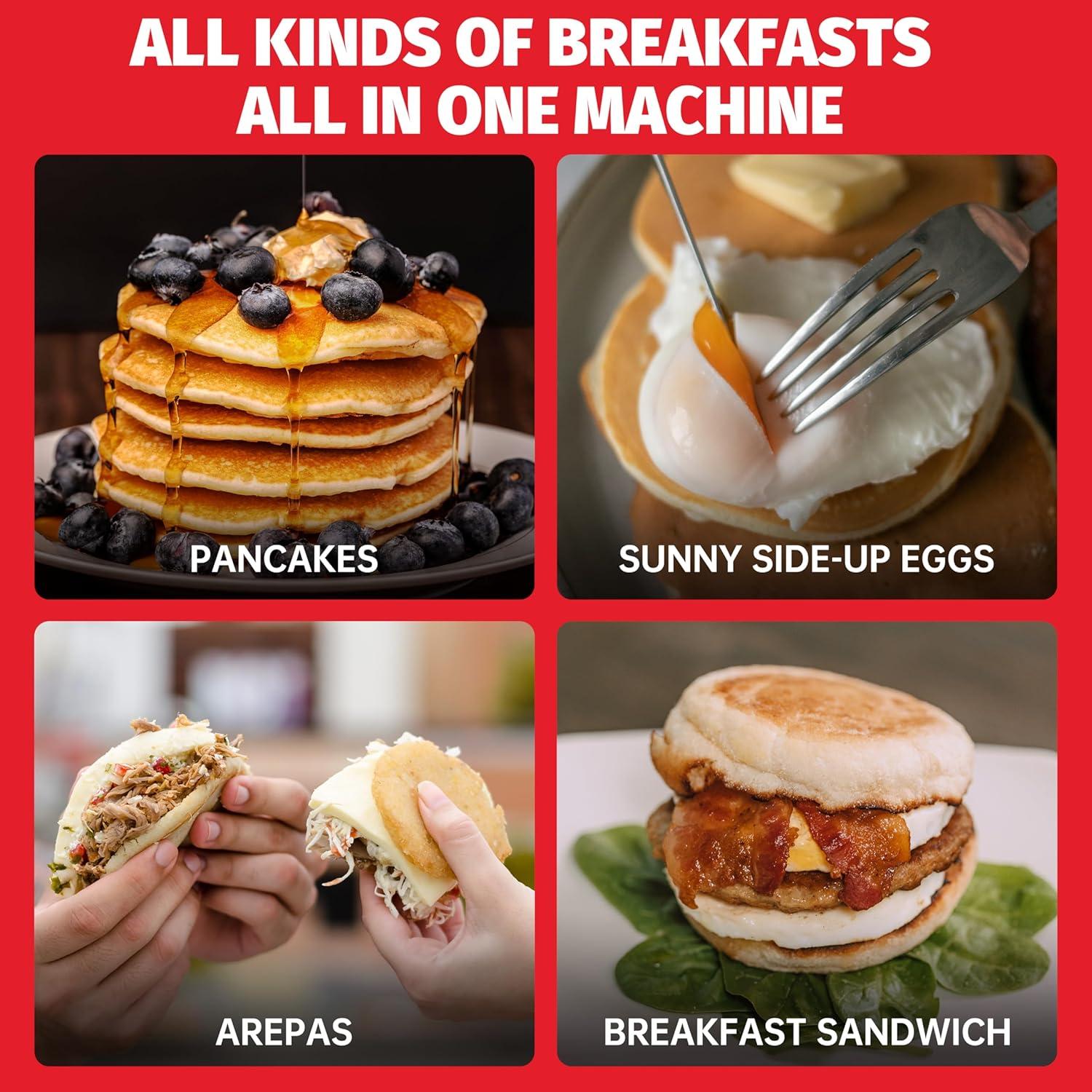 Máquina de hacer mini panqueques SugarWhisk 10 cm blanca