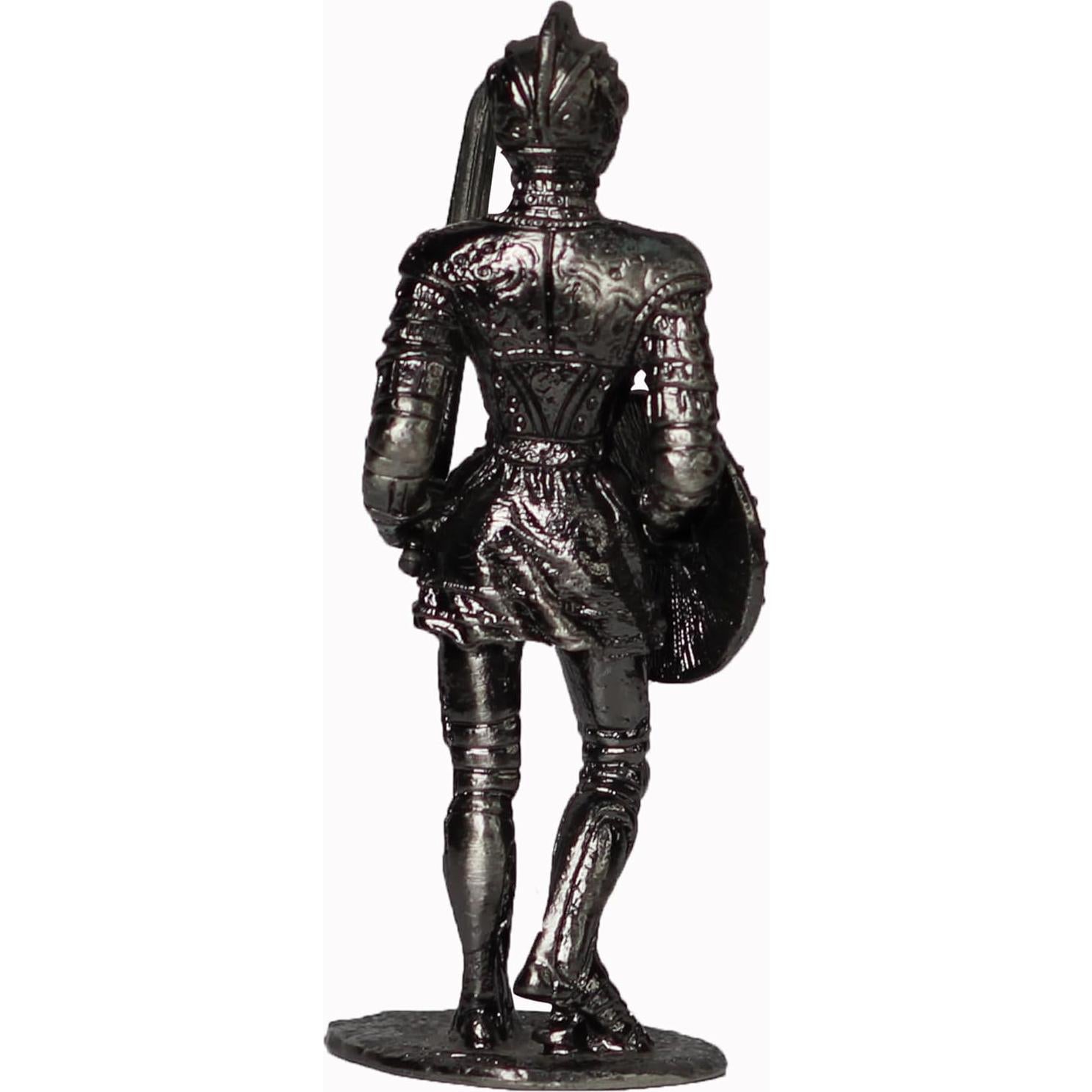 Estatua Caballero Medieval Metal 10,16 cm XinZhiRun